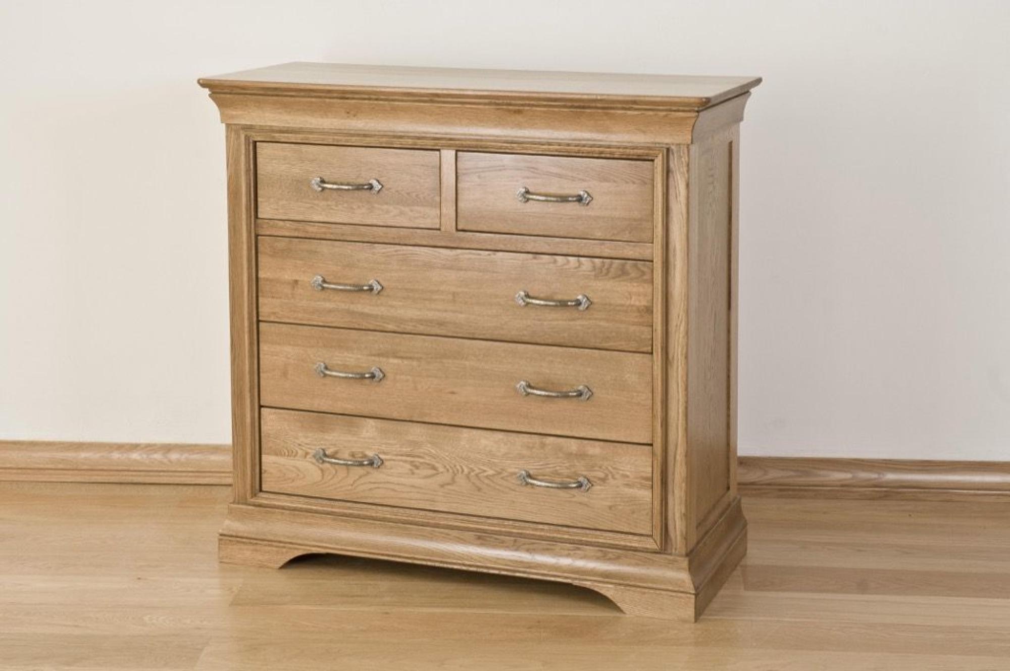 Lyon Chest - 2+3 Drawer - Wide - Oak
