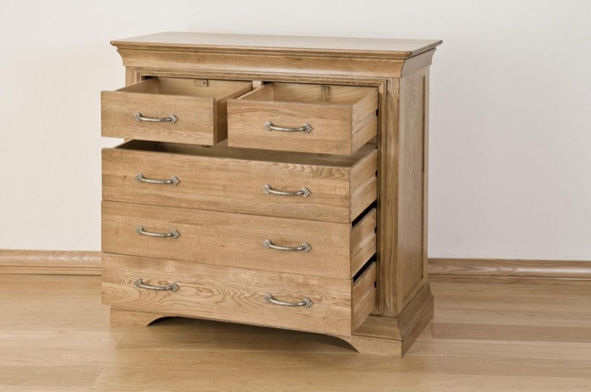 Lyon Chest - 2+3 Drawer - Wide - Oak