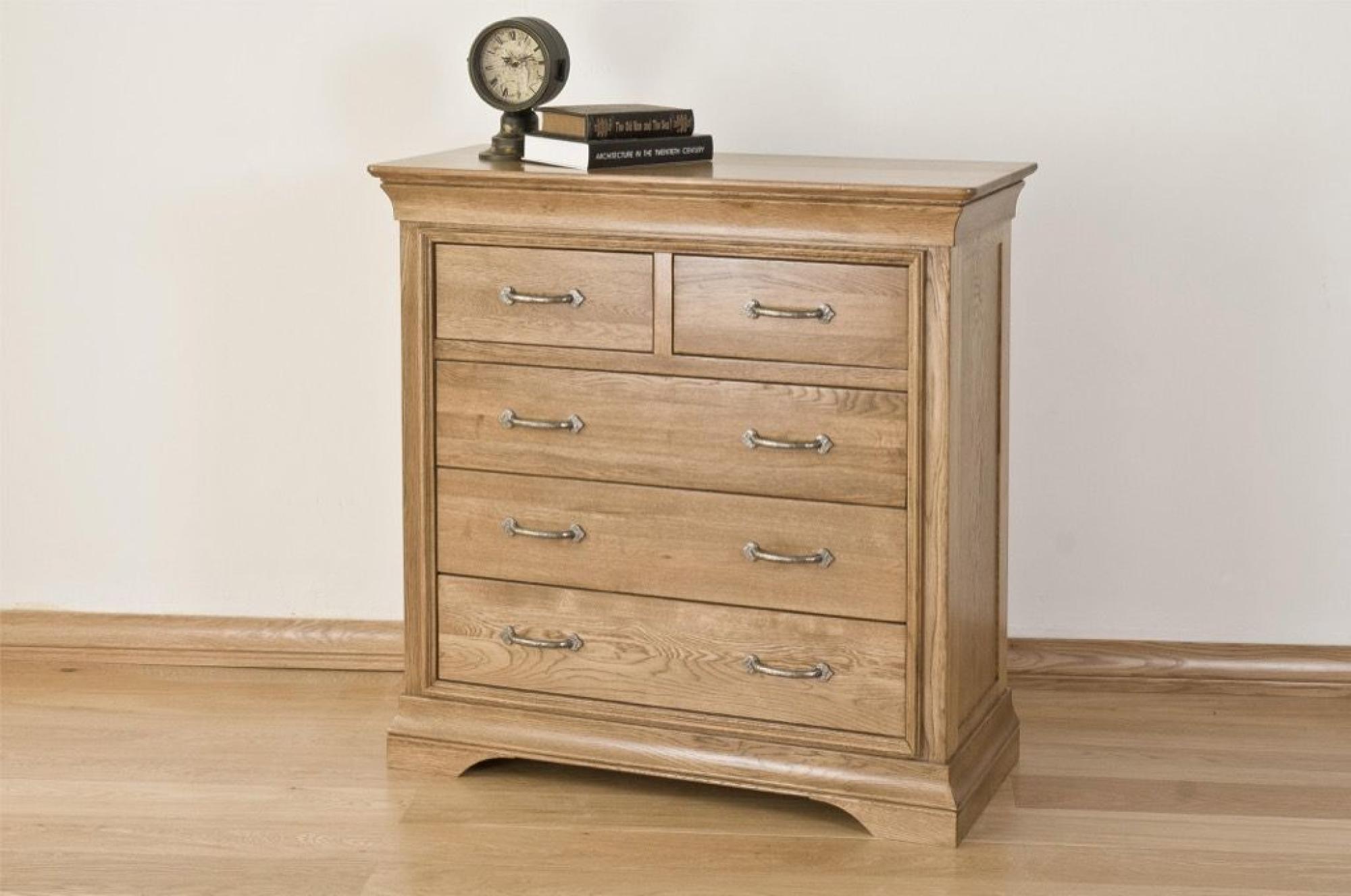 Lyon Chest - 2+3 Drawer - Wide - Oak