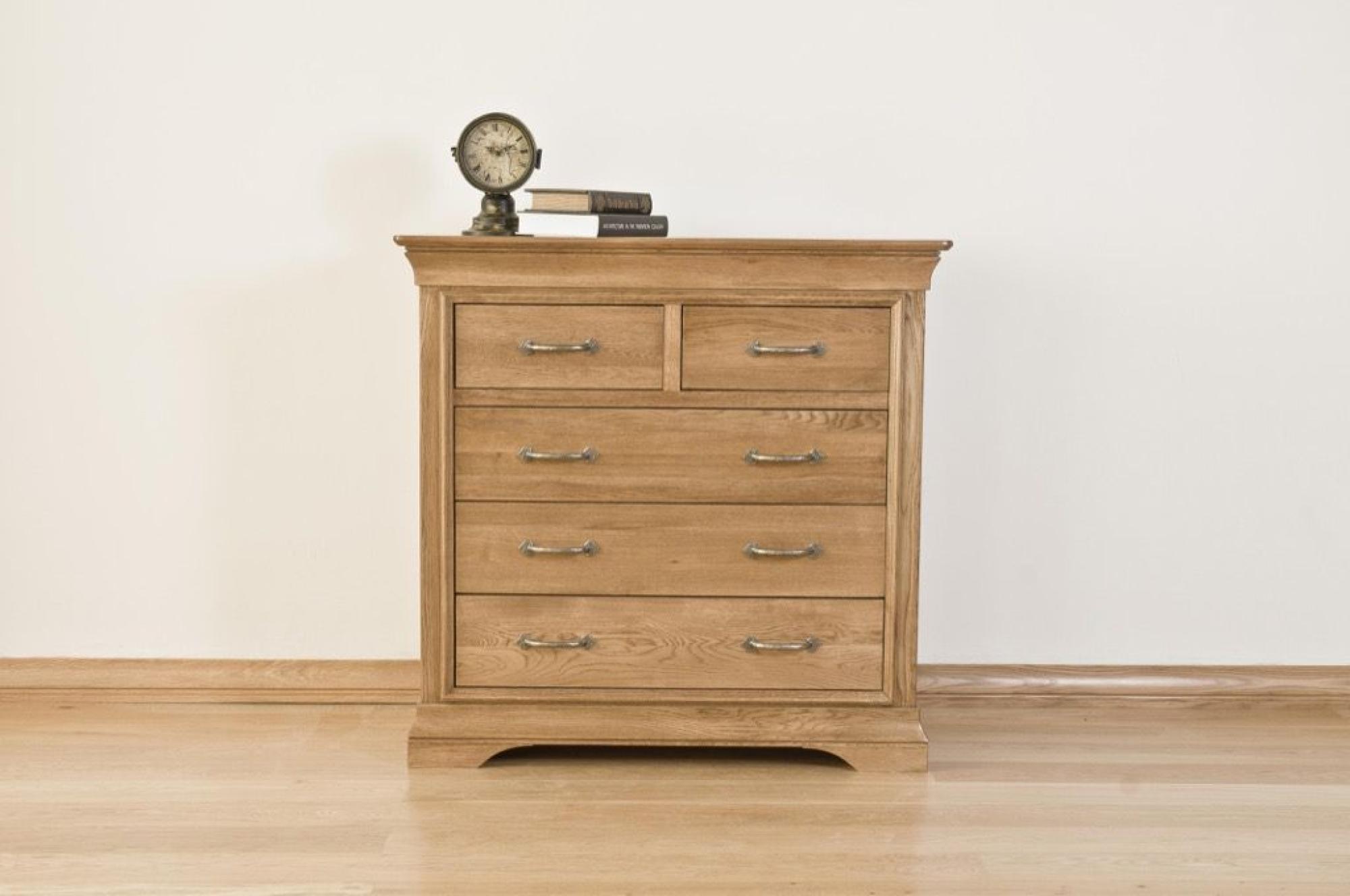Lyon Chest - 2+3 Drawer - Wide - Oak
