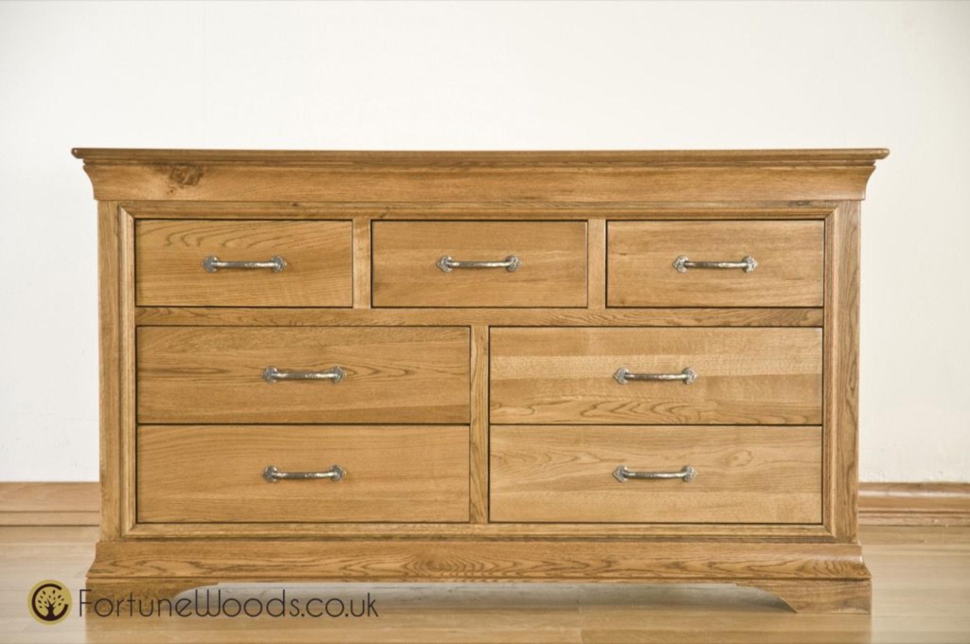 Lyon Chest - 3+4 Drawer - Wide - Oak