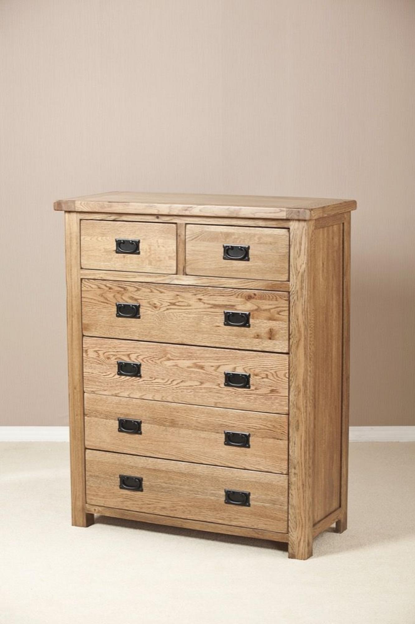 Originals Rustic Oak 4+2 Drawer Chest