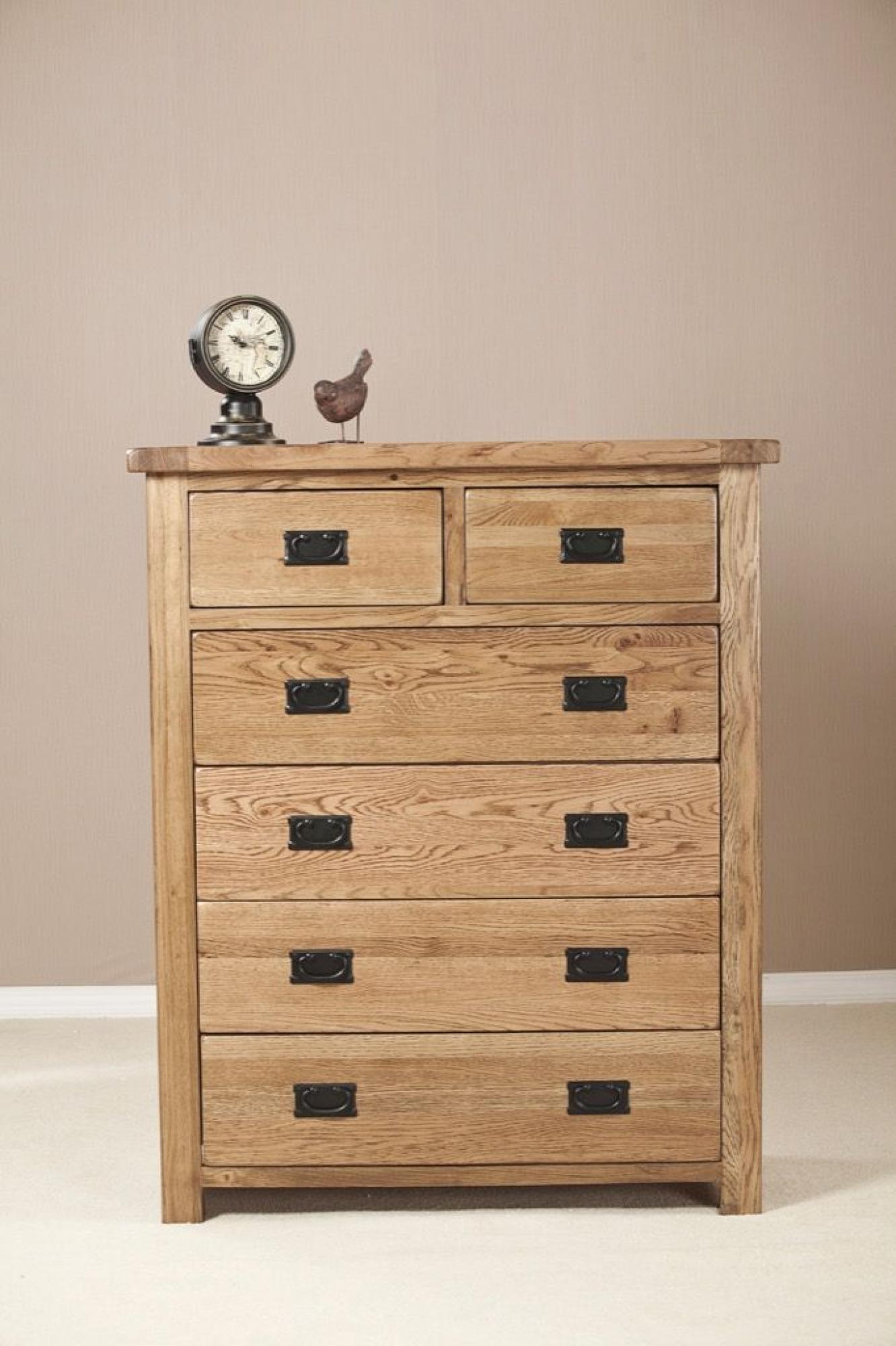 Originals Rustic Oak 4+2 Drawer Chest