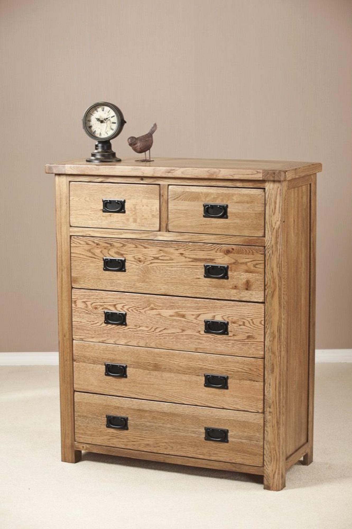 Originals Rustic Oak 4+2 Drawer Chest