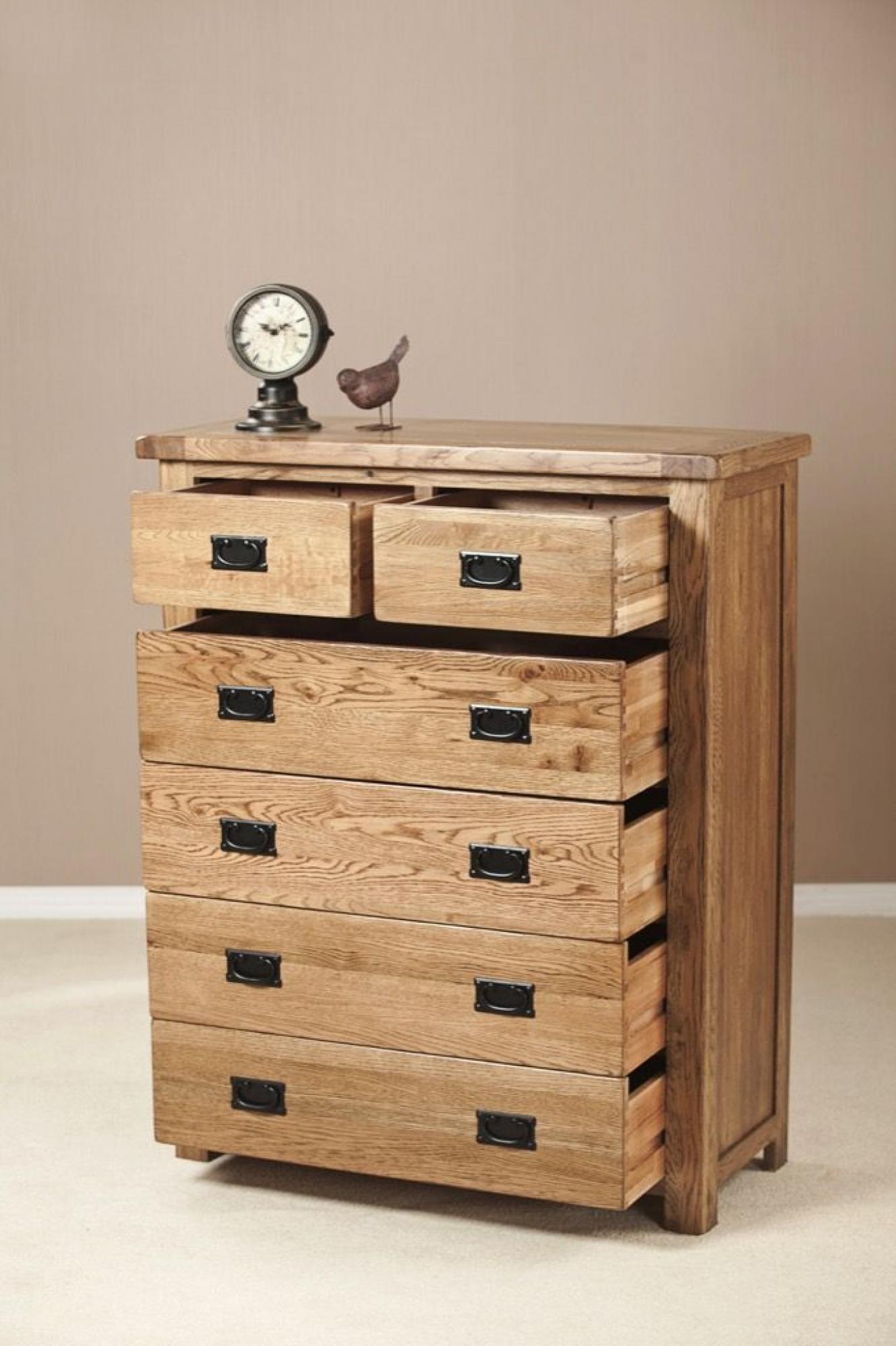 Originals Rustic Oak 4+2 Drawer Chest