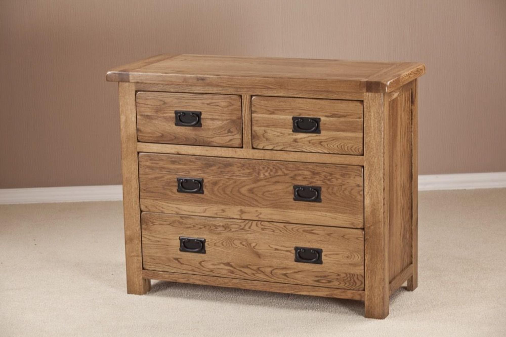 Originals Rustic Oak 2+2 Drawer Chest