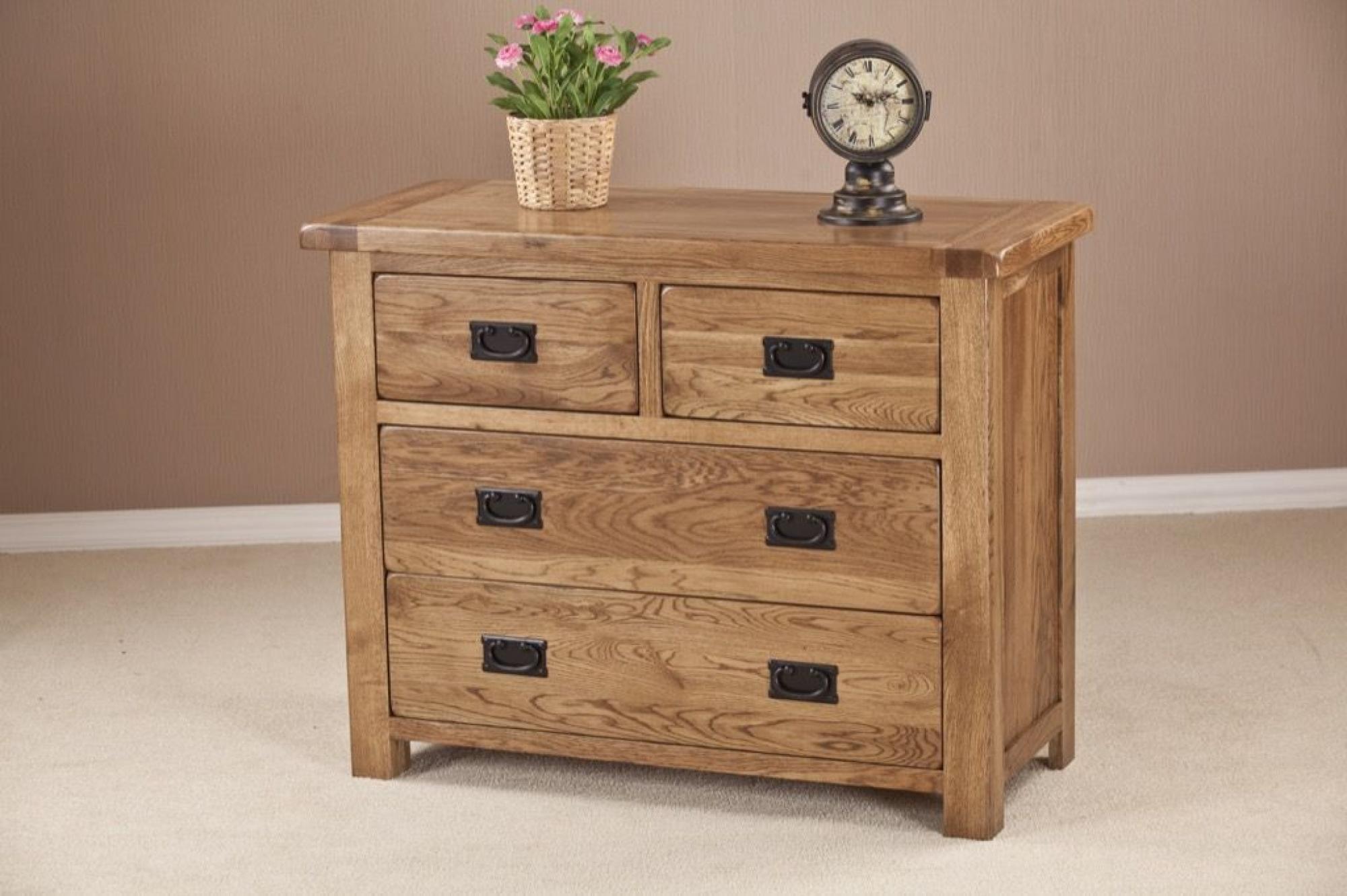 Originals Rustic Oak 2+2 Drawer Chest