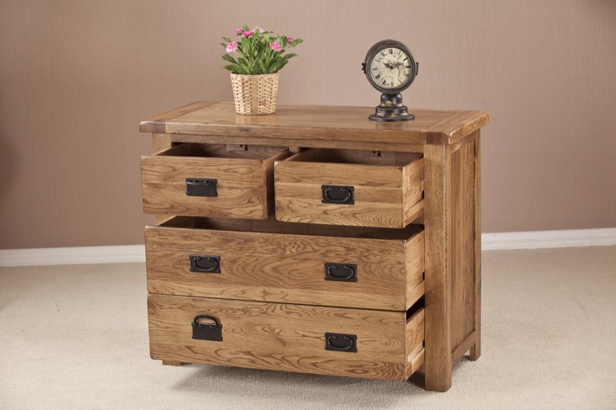 Originals Rustic Oak 2+2 Drawer Chest