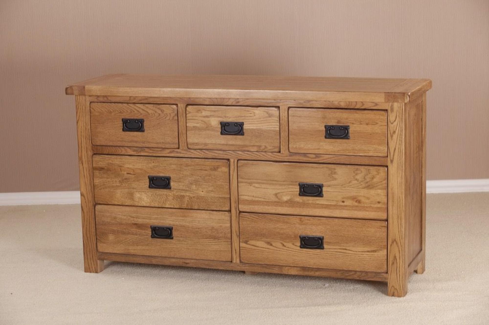 Originals Rustic Oak 3+4 Drawer Chest