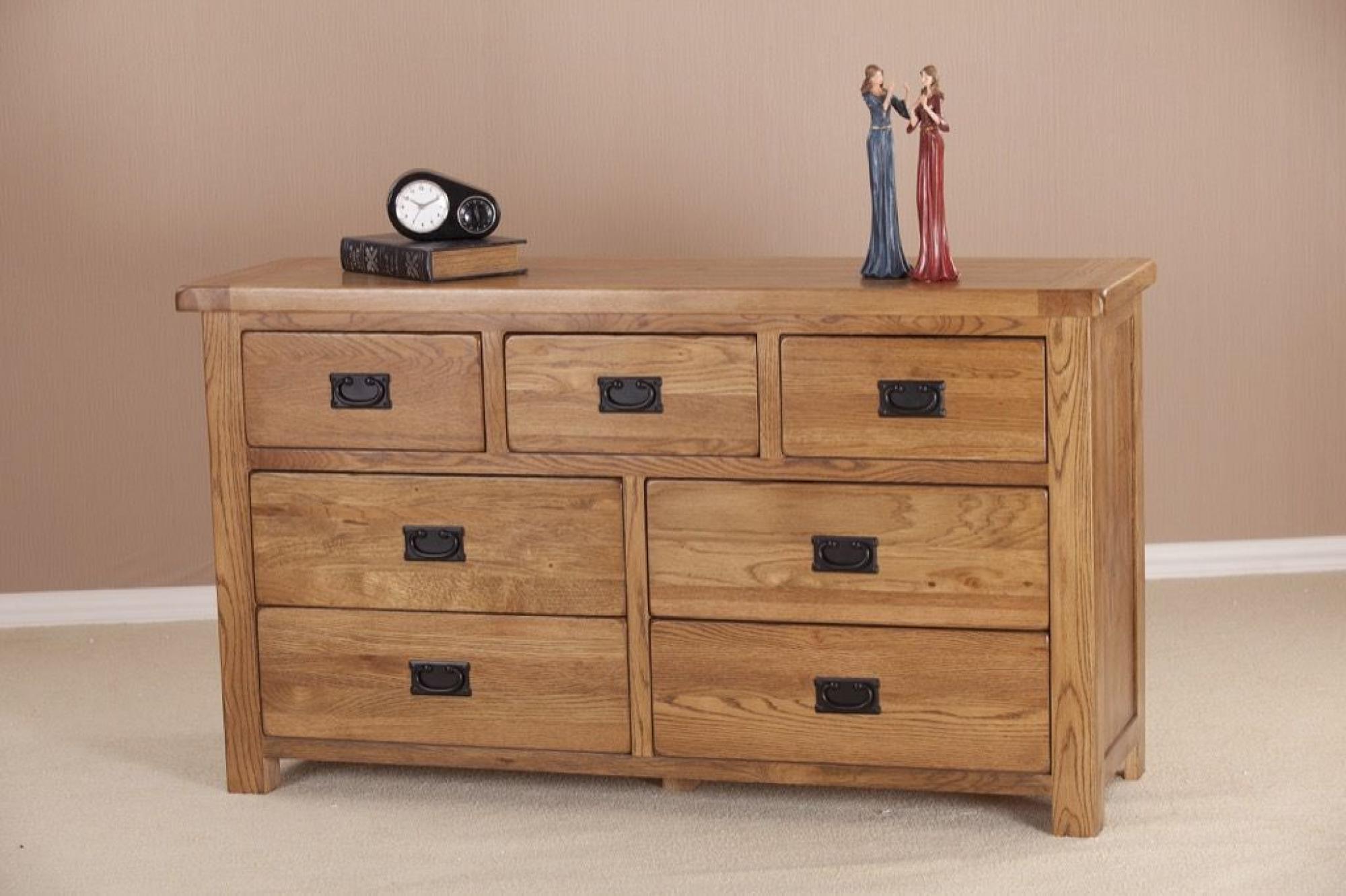 Originals Rustic Oak 3+4 Drawer Chest