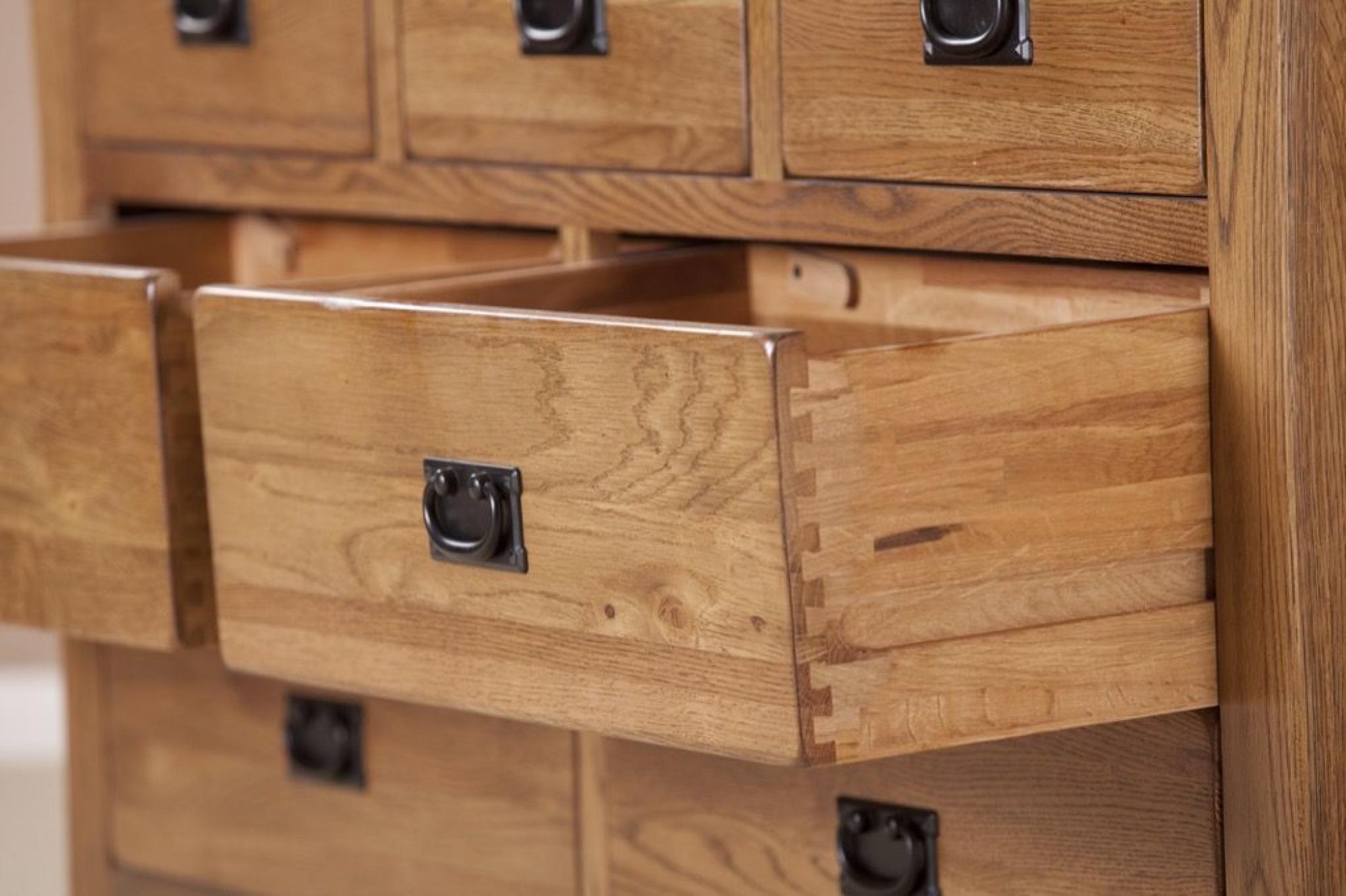 Originals Rustic Oak 3+4 Drawer Chest
