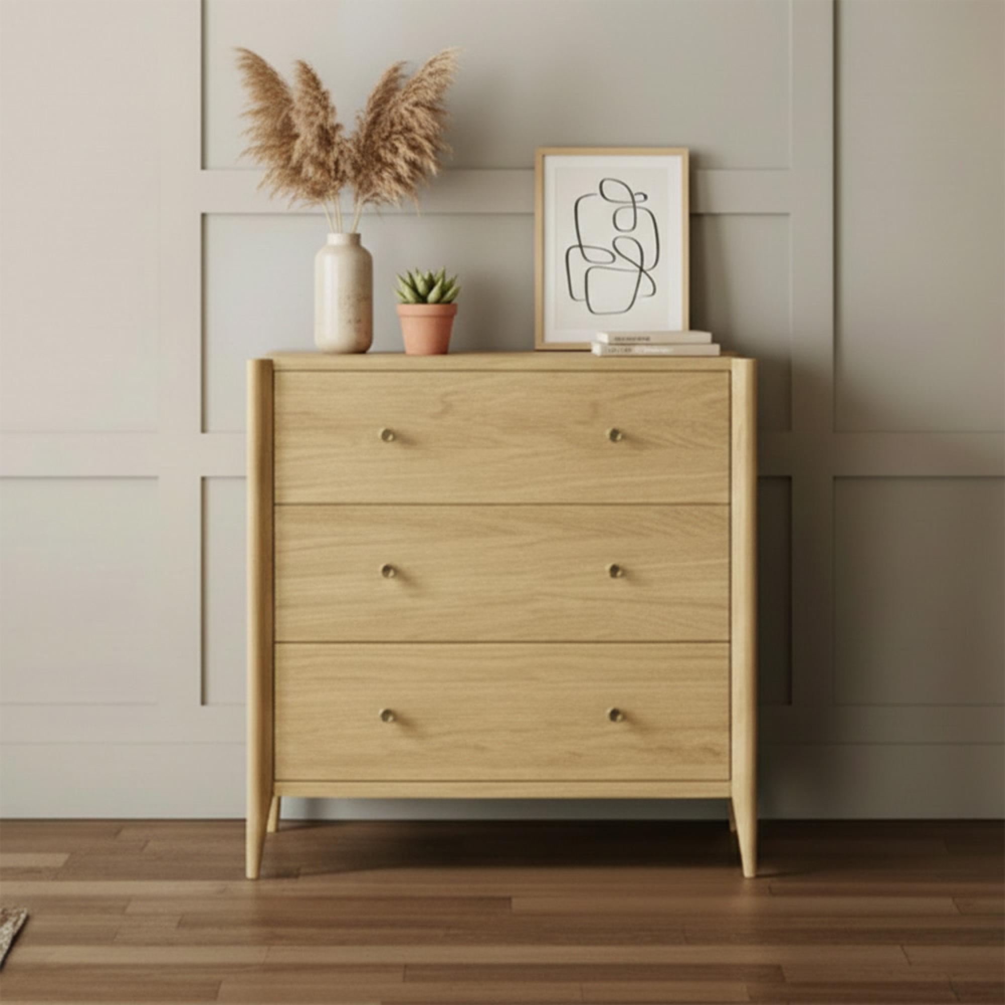 Paris Chest - 3 Drawer - Oak