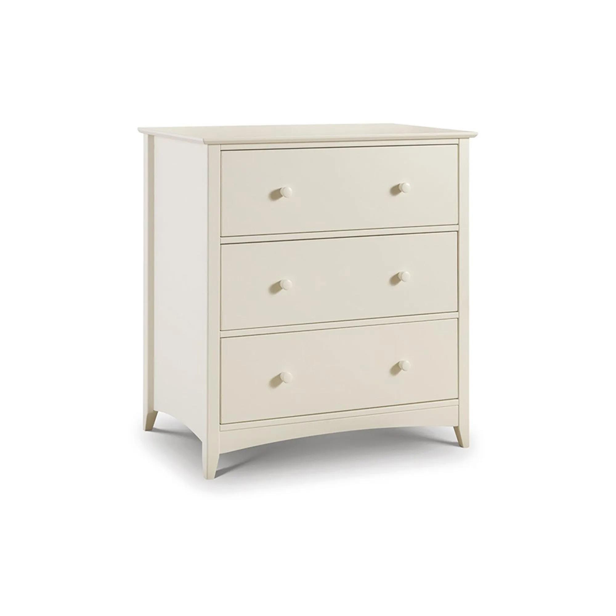 Cameo Chest of Drawers - 3 Drawer - Small - White