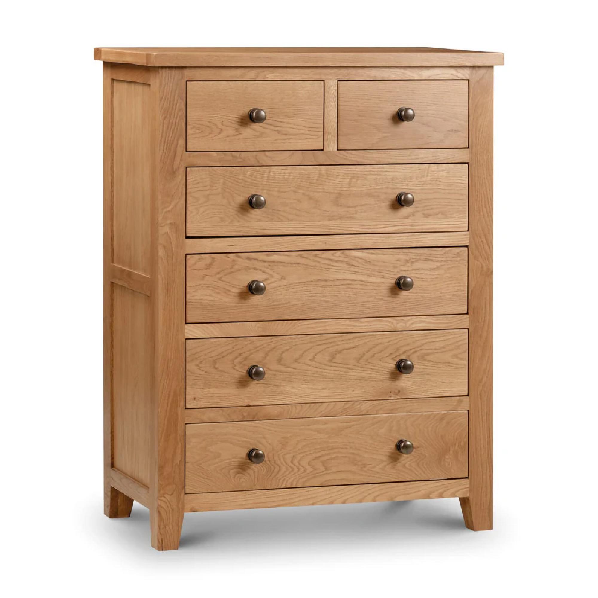 Marlborough Chest of Drawers - 4+2 Drawer - Oak