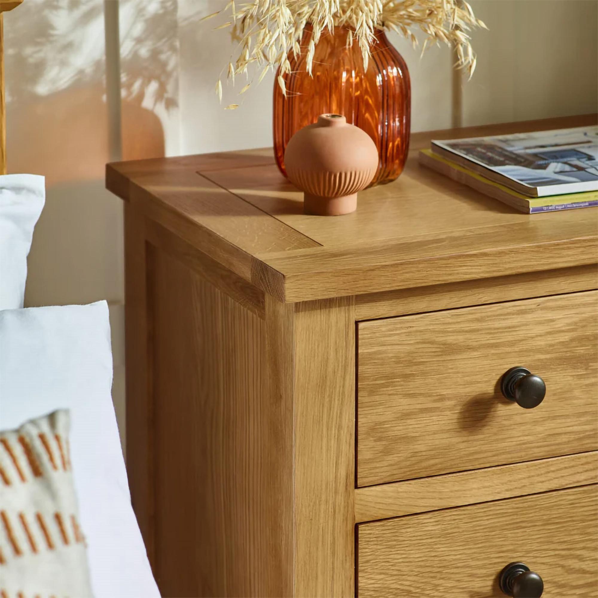 Marlborough Chest of Drawers - 4 Drawer - Oak