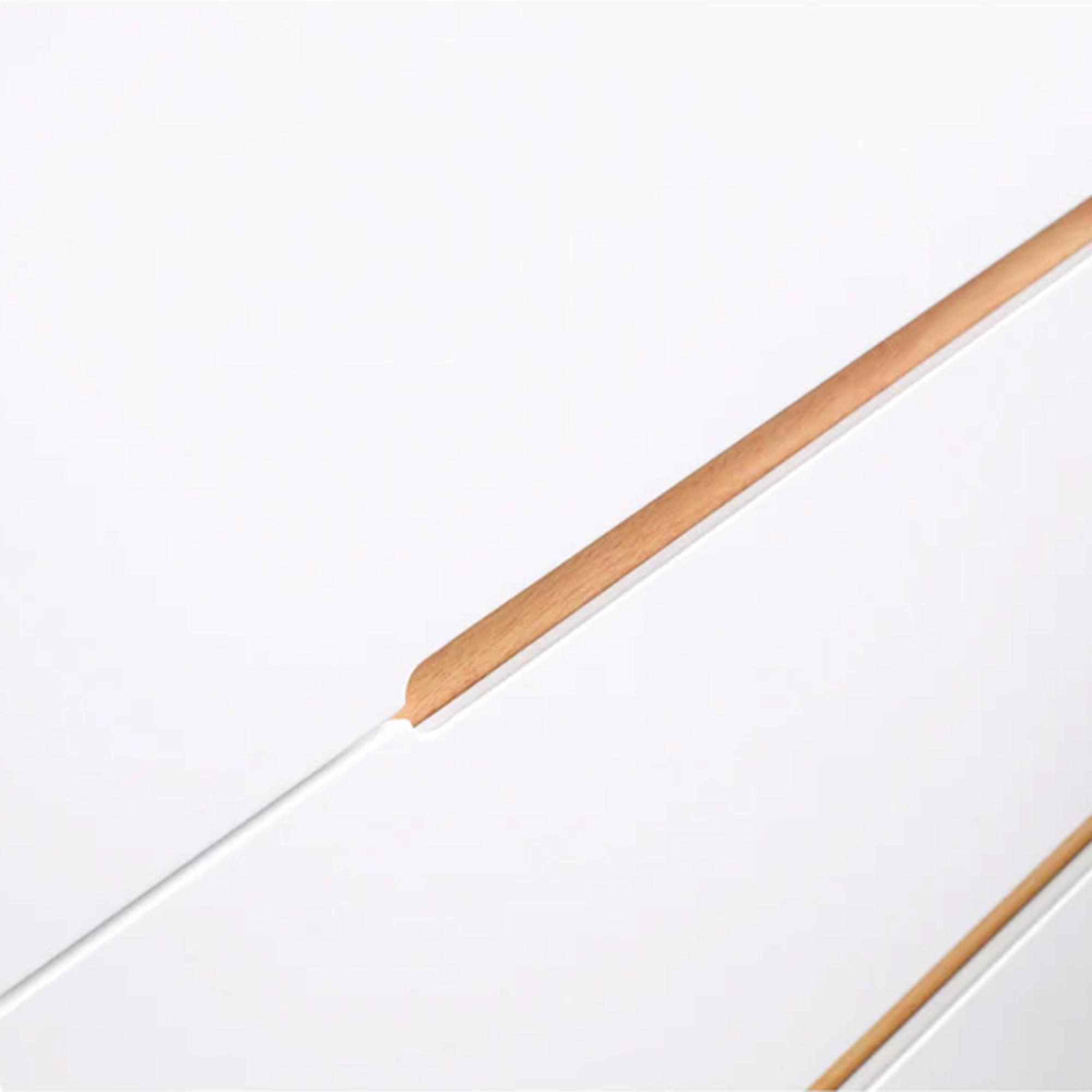 Alicia White Midi Chest - 5 Drawer