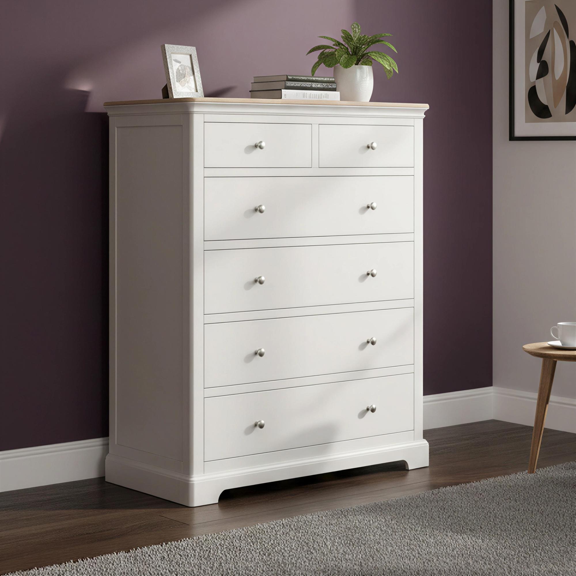 Cromwell Chest - 2+4 Drawer - Grey Painted