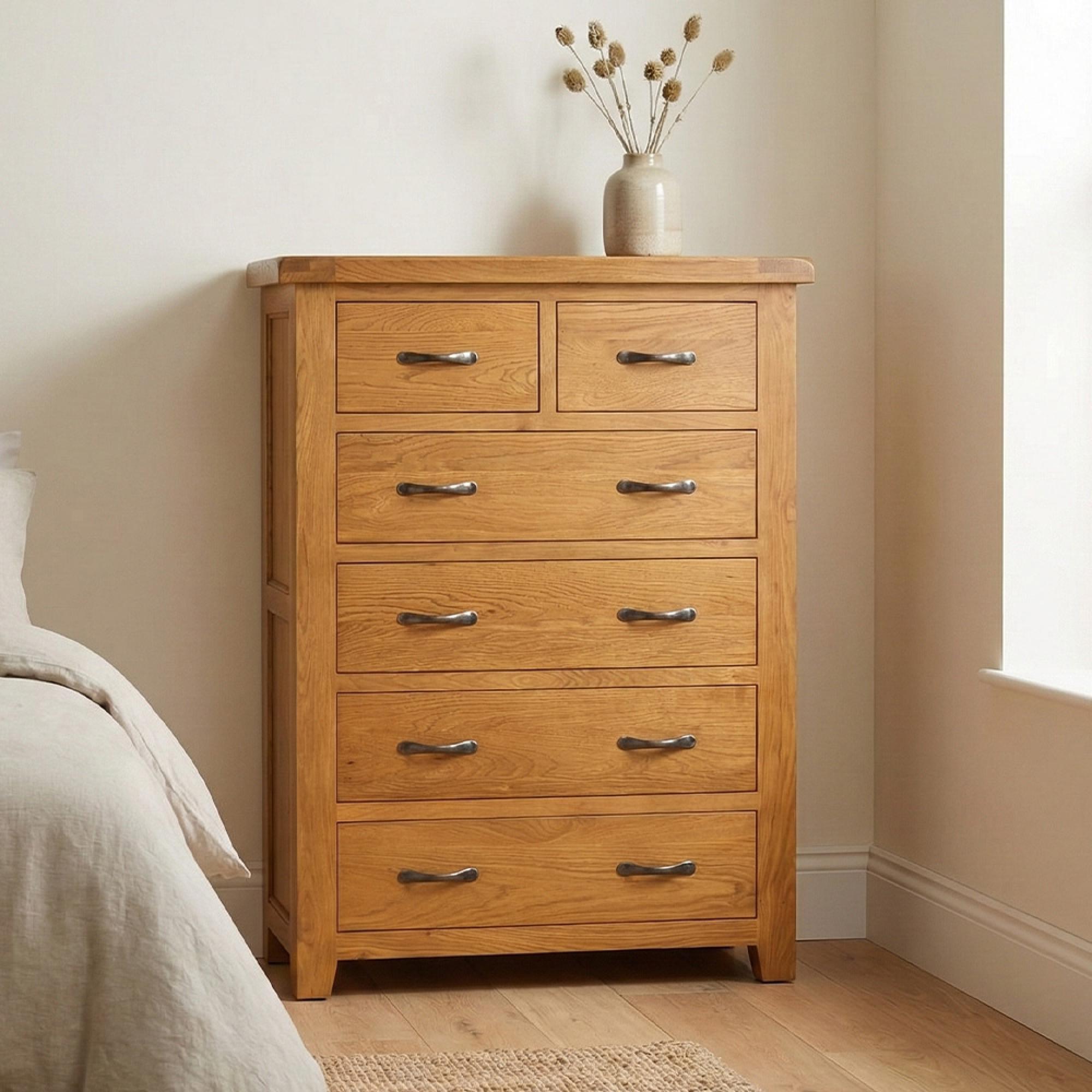 Somer Chest - 4+2 Drawer - Oak