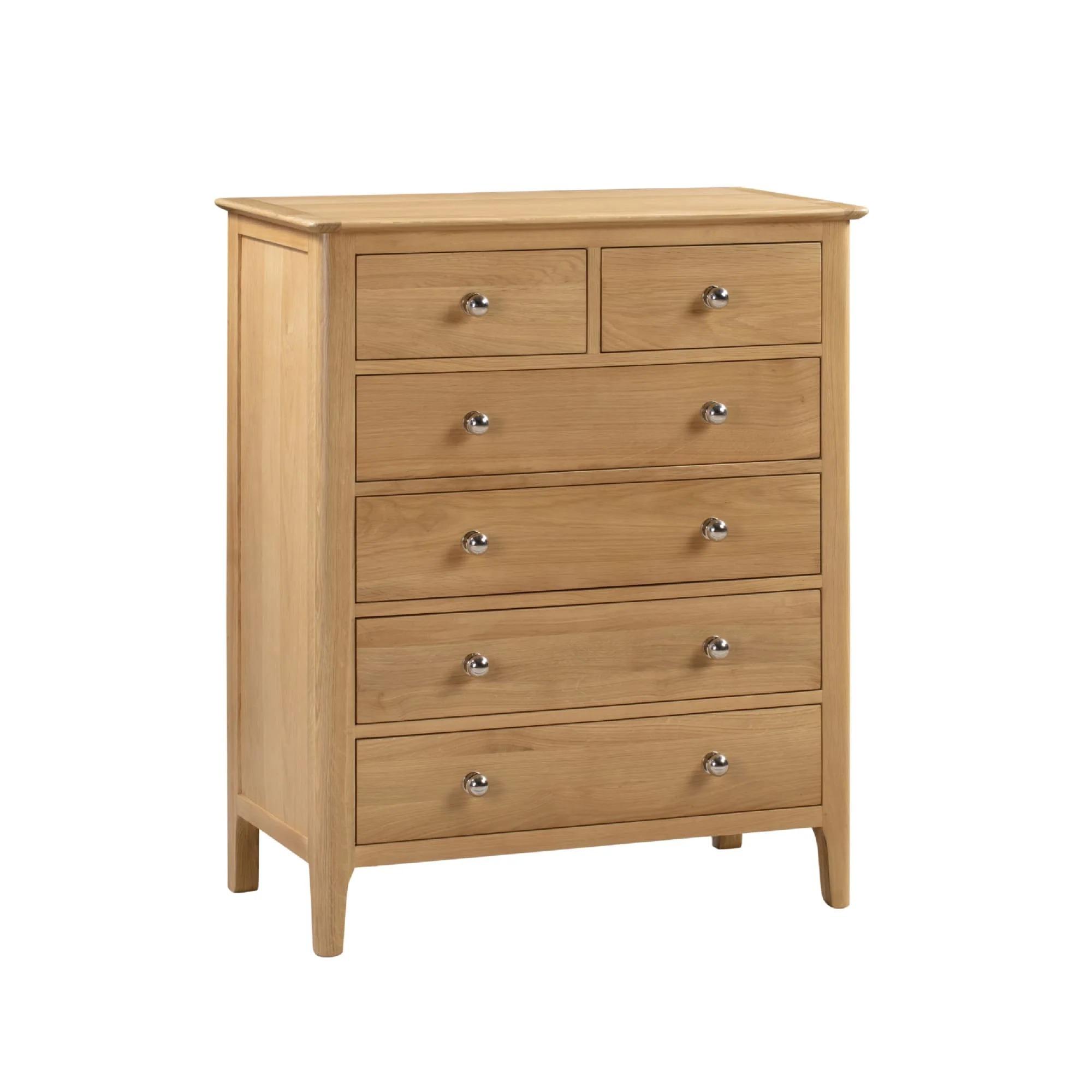 Cotswold Chest of Drawers - 4+2 Drawer - Oak