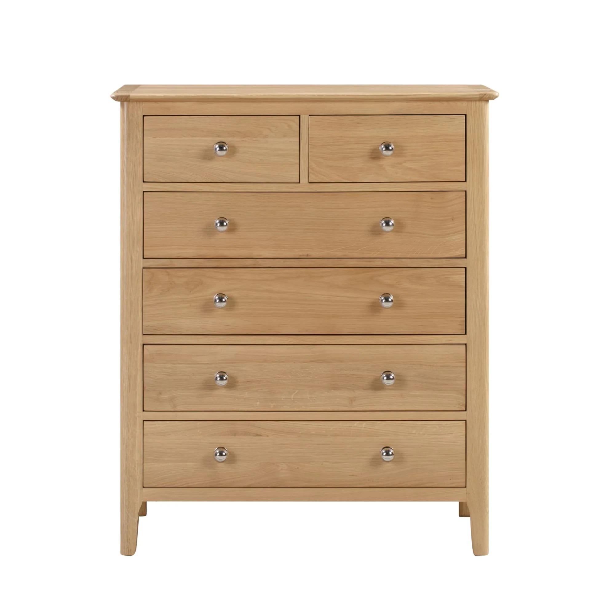 Cotswold Chest of Drawers - 4+2 Drawer - Oak