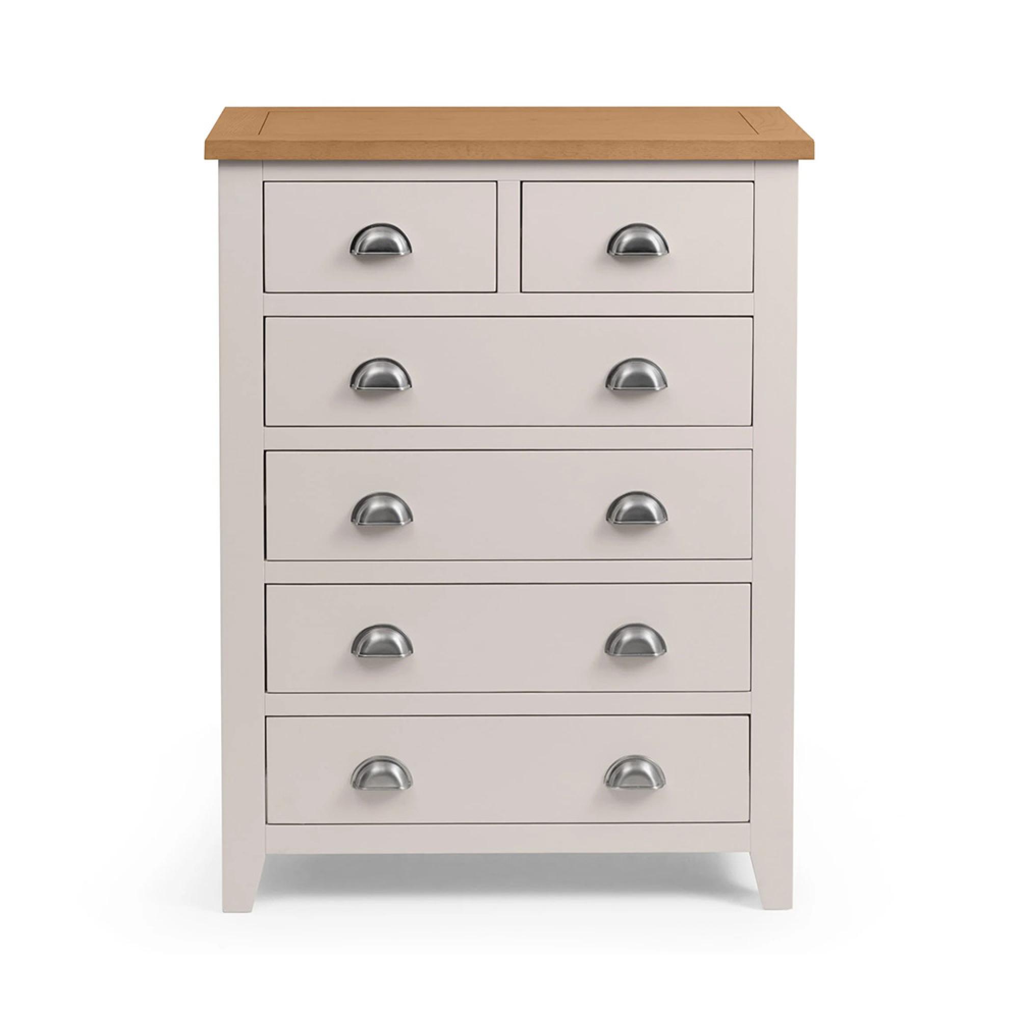 Richmond Chest of Drawers - 4+2 Drawer - Grey