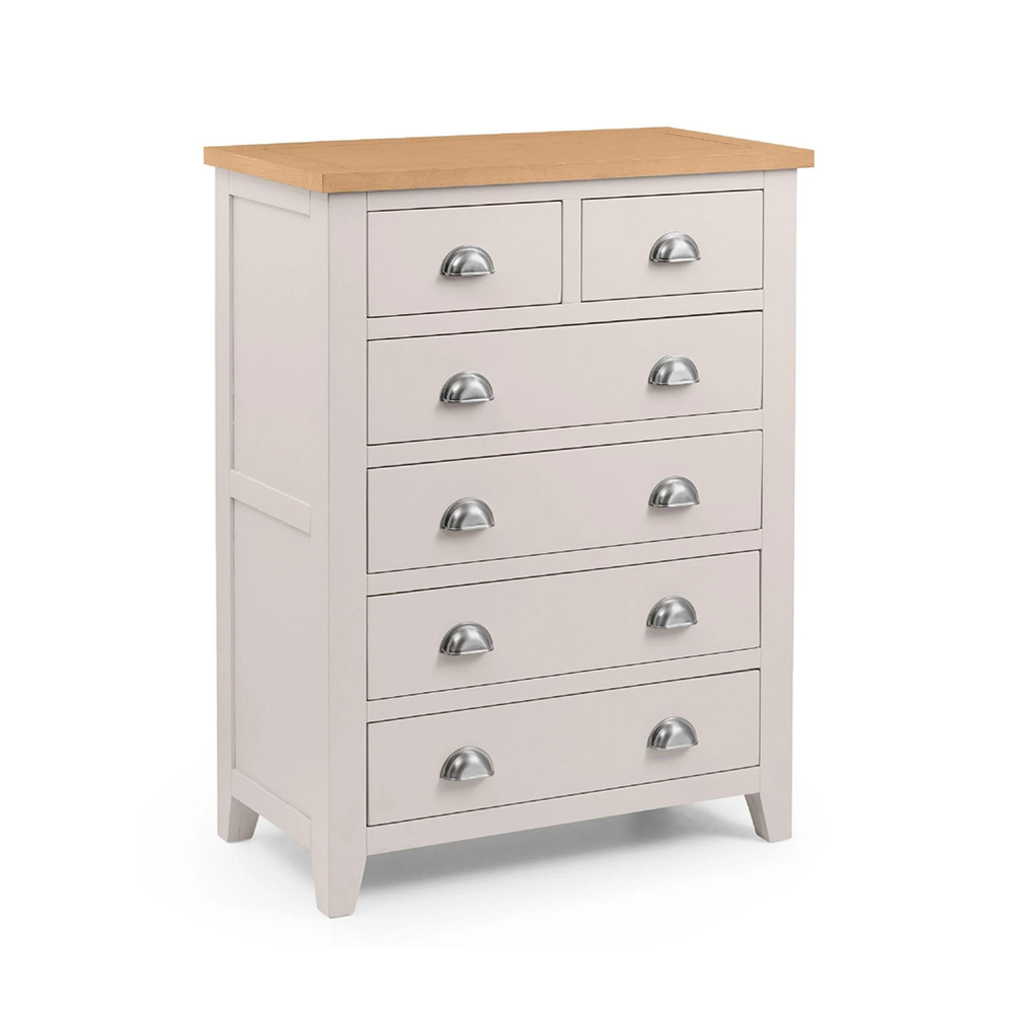 Richmond Chest of Drawers - 4+2 Drawer - Grey