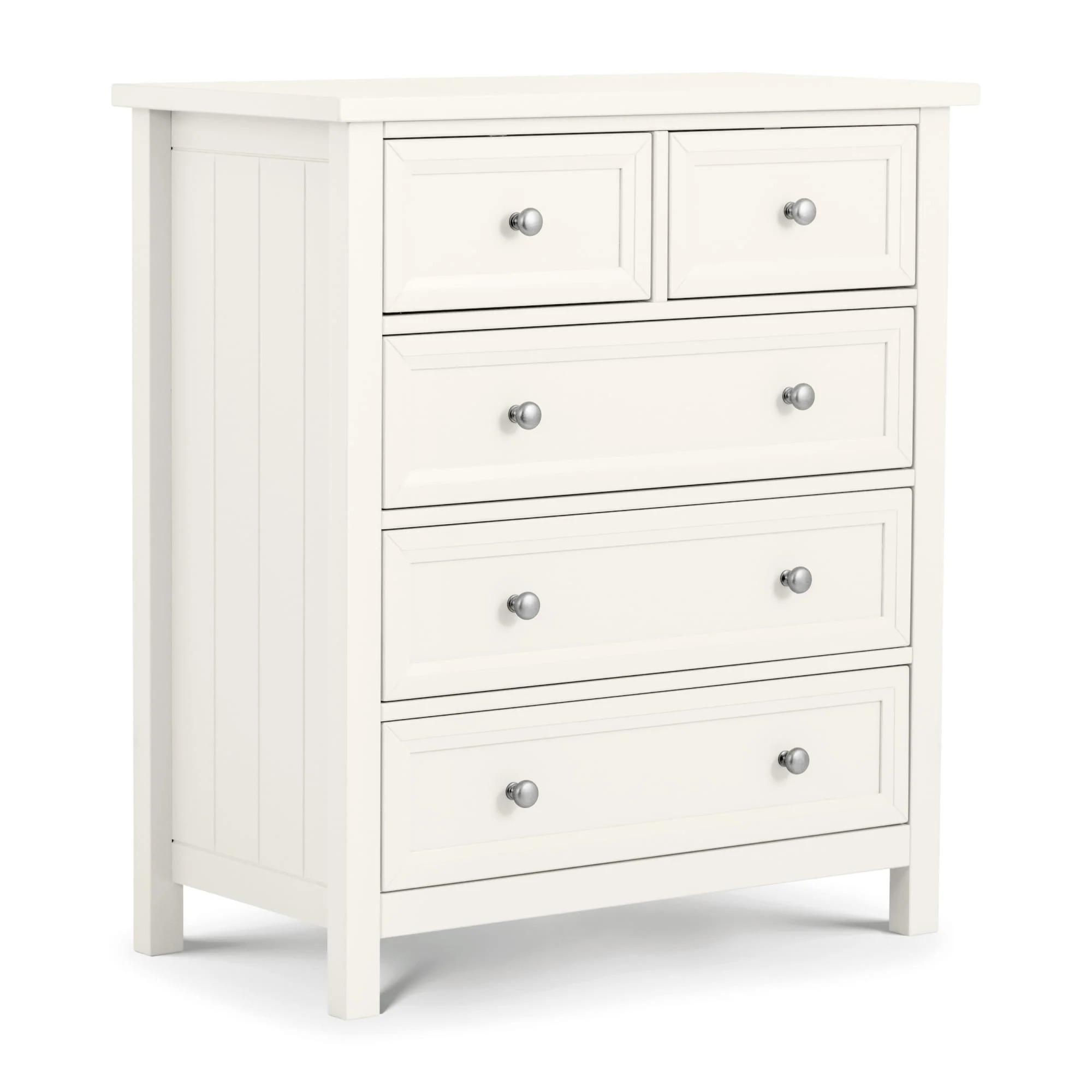 Maine Chest of Drawers - 3+2 Drawer - White