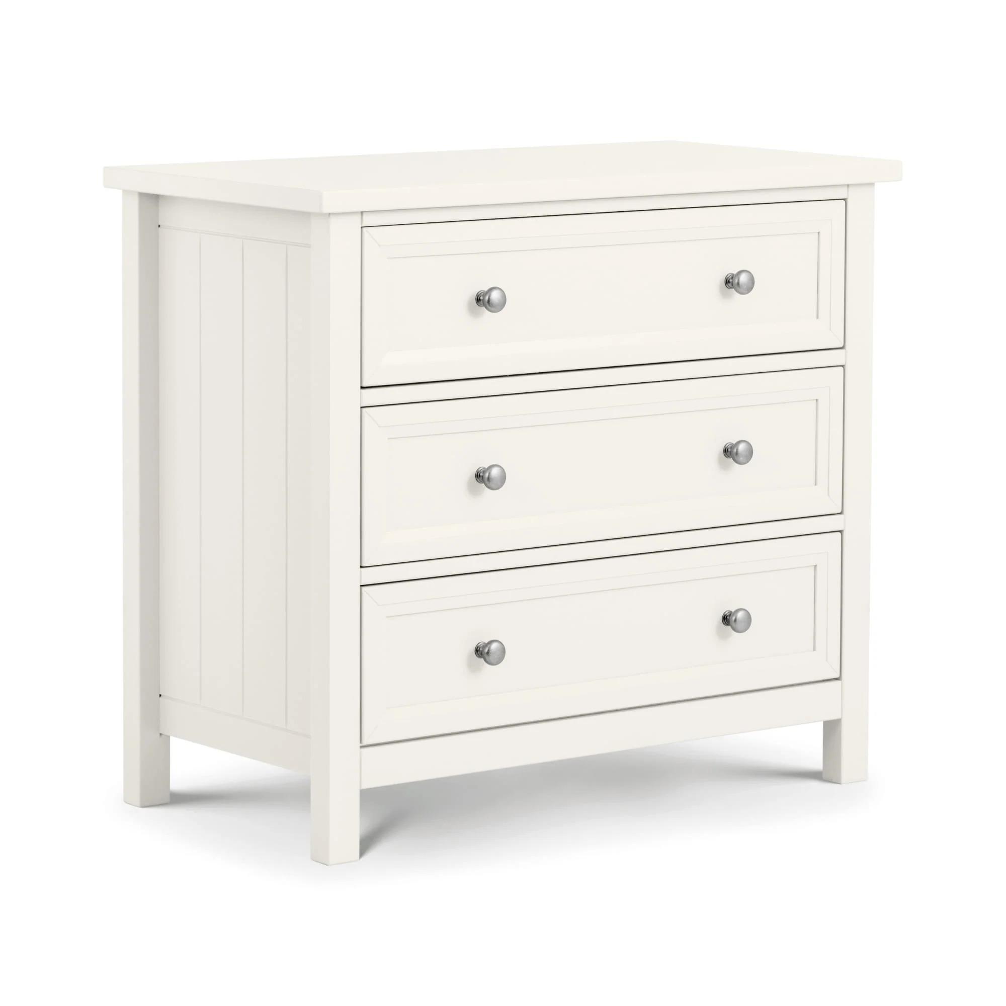 Maine Chest of Drawers - 3 Drawer - Small - White