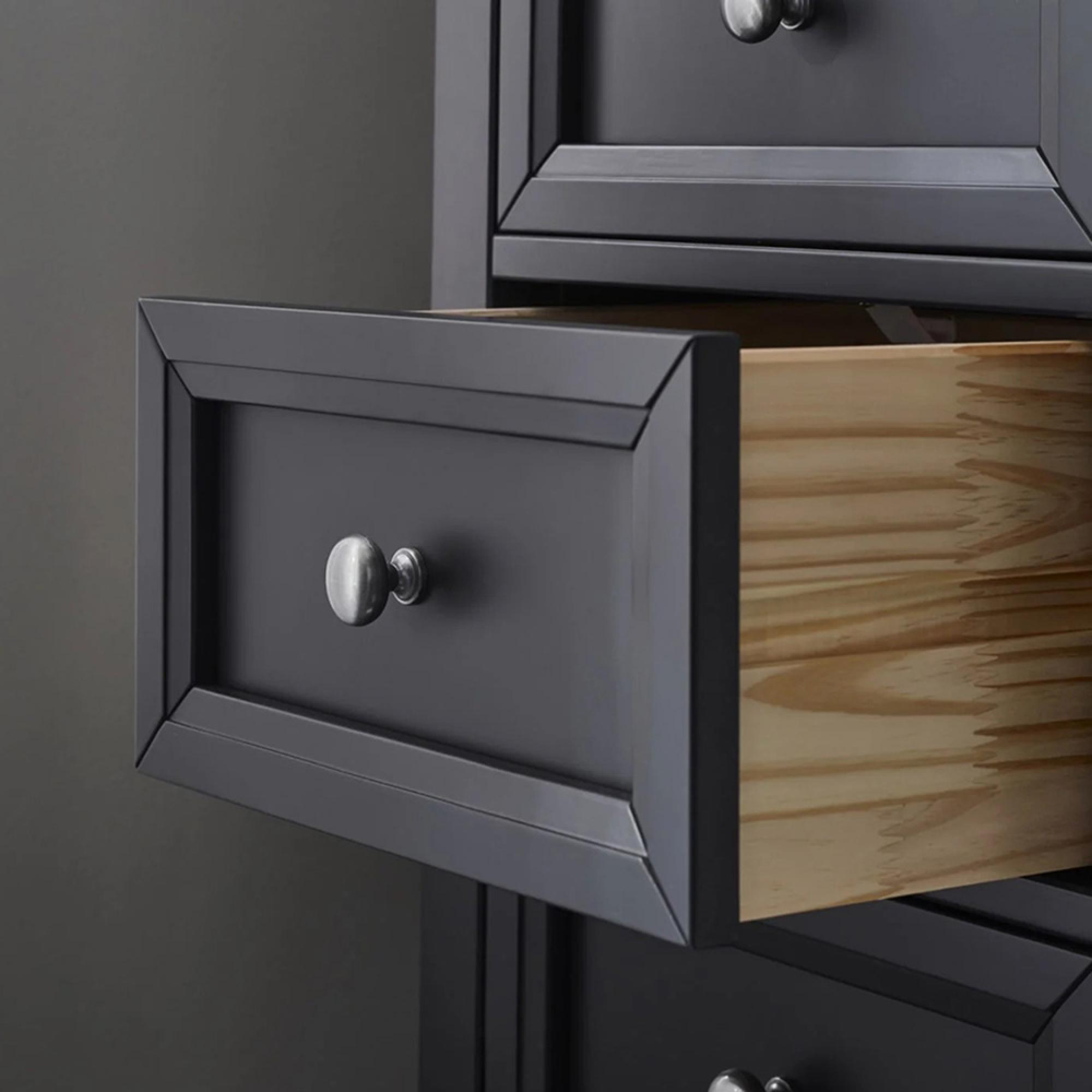 Maine Chest of Drawers - 5 Drawer - Tall - Black