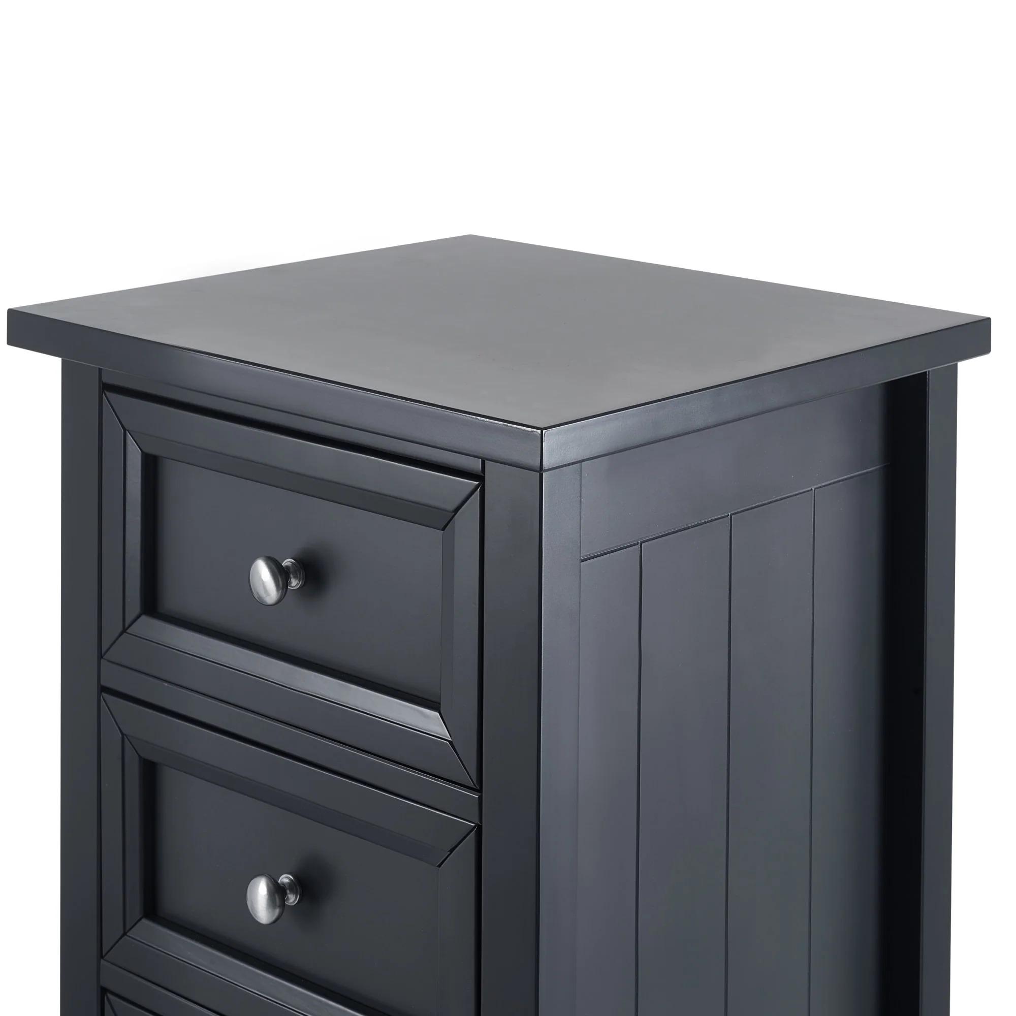 Maine Chest of Drawers - 5 Drawer - Tall - Black