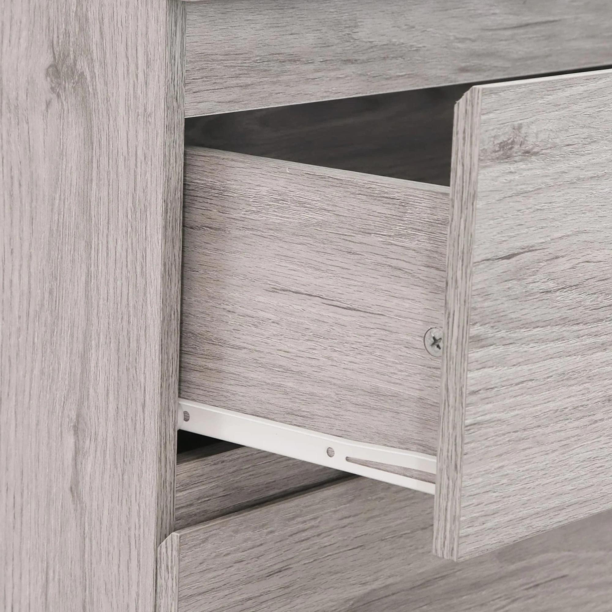 Jupiter Grey Oak Chest of Drawers - 4 Drawer
