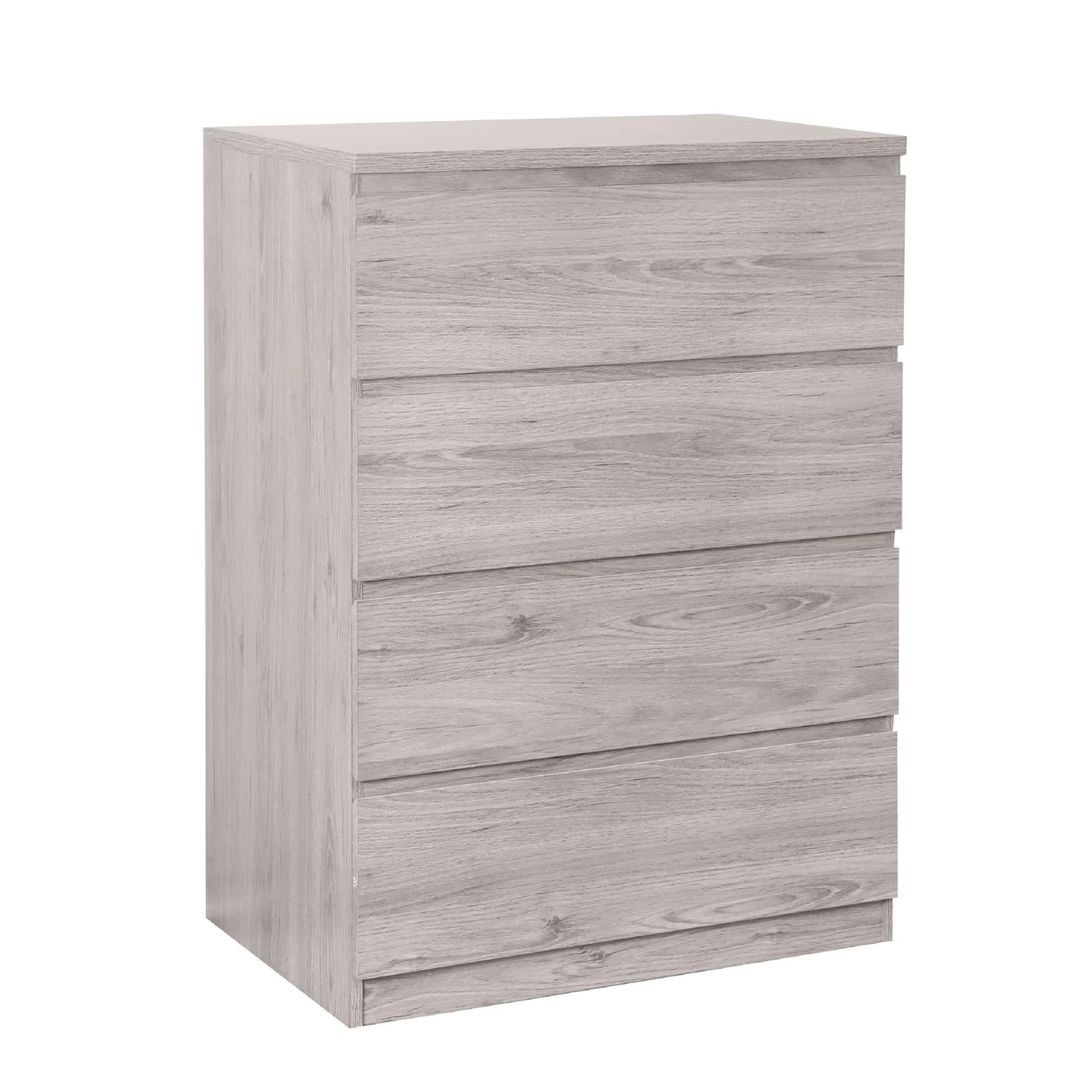 Jupiter Grey Oak Chest of Drawers - 4 Drawer