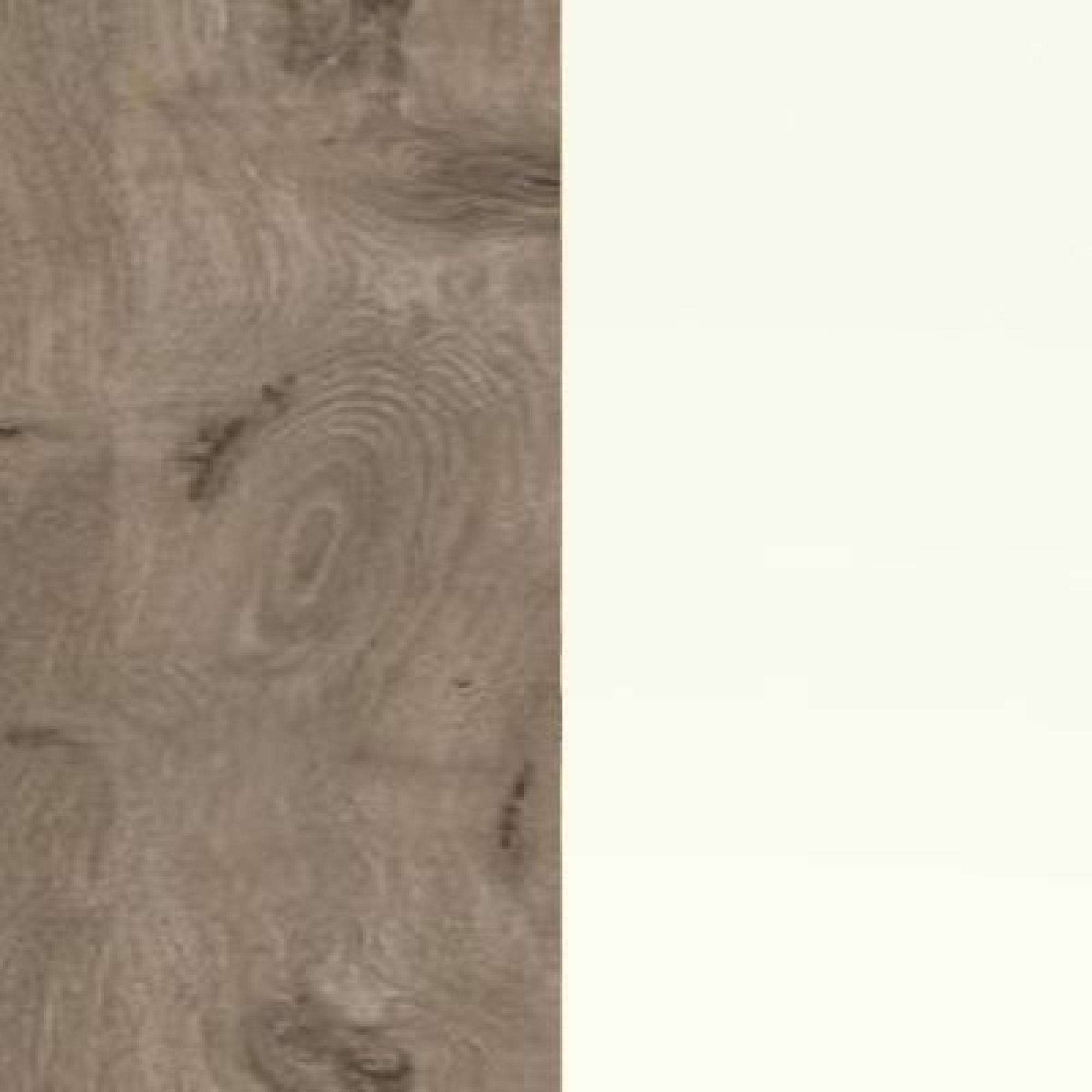 Nordic Oak Carcase with White Finish Front A65