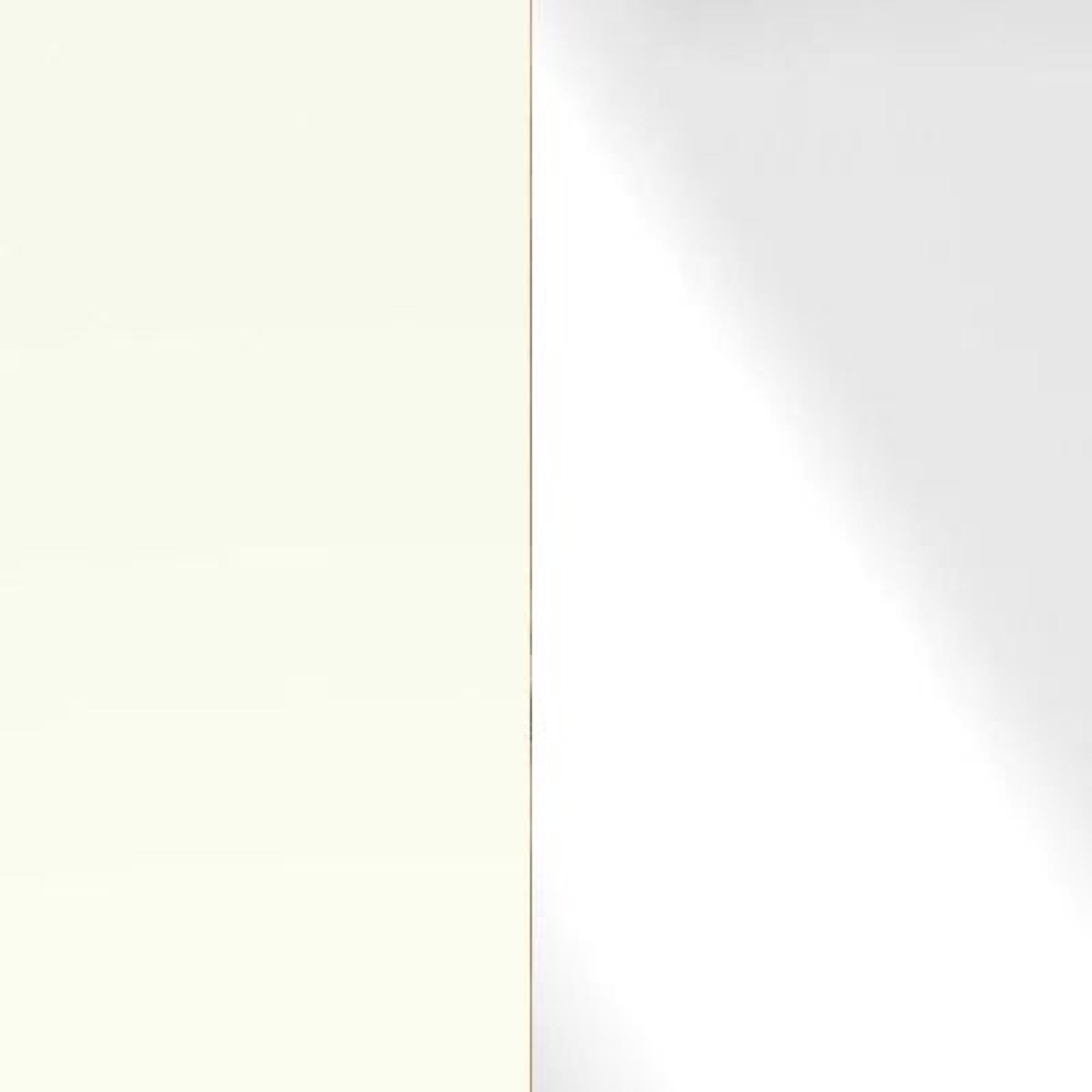 White Carcase with Glass White Finish Front 376