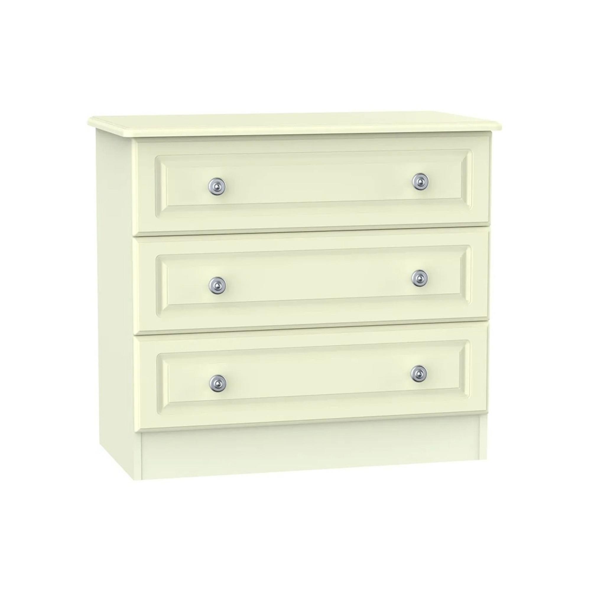 Pembroke Chest - Small - 3 Drawer - Cream