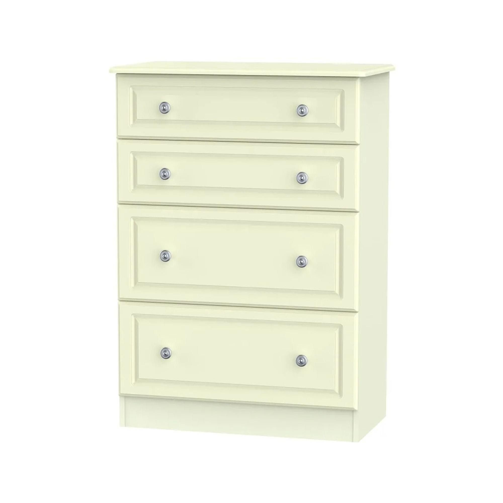 Pembroke Chest - Deep - 4 Drawer - Cream