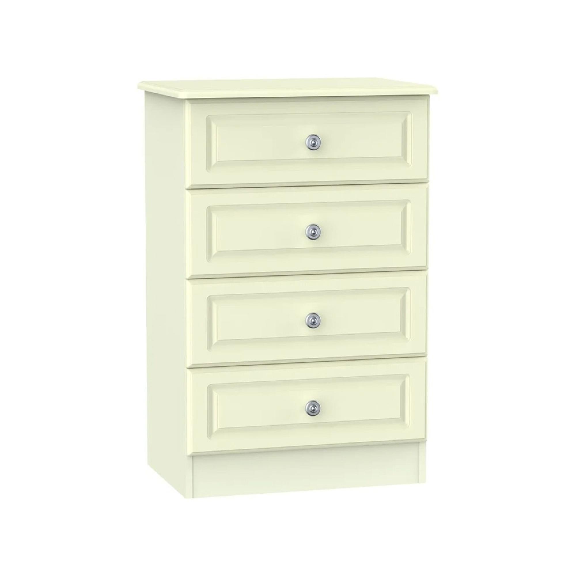 Pembroke Chest - Midi - 4 Drawer - Cream