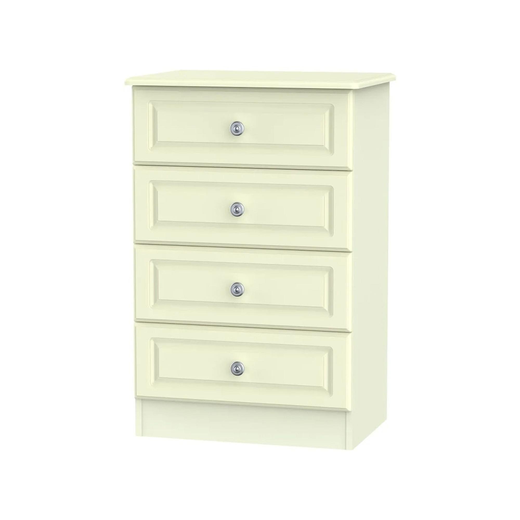 Pembroke Chest - Midi - 4 Drawer - Cream