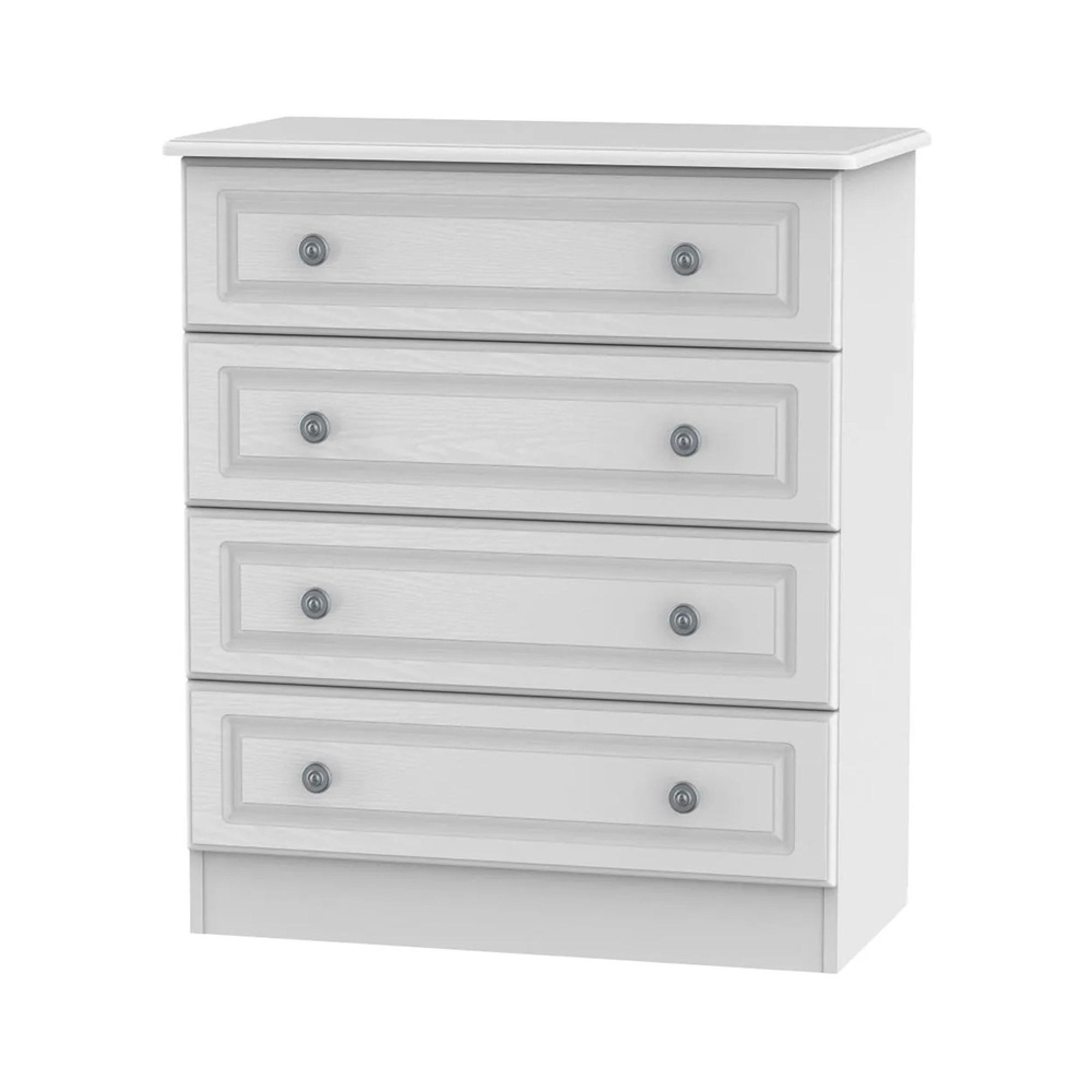 Pembroke Chest - 4 Drawer - White