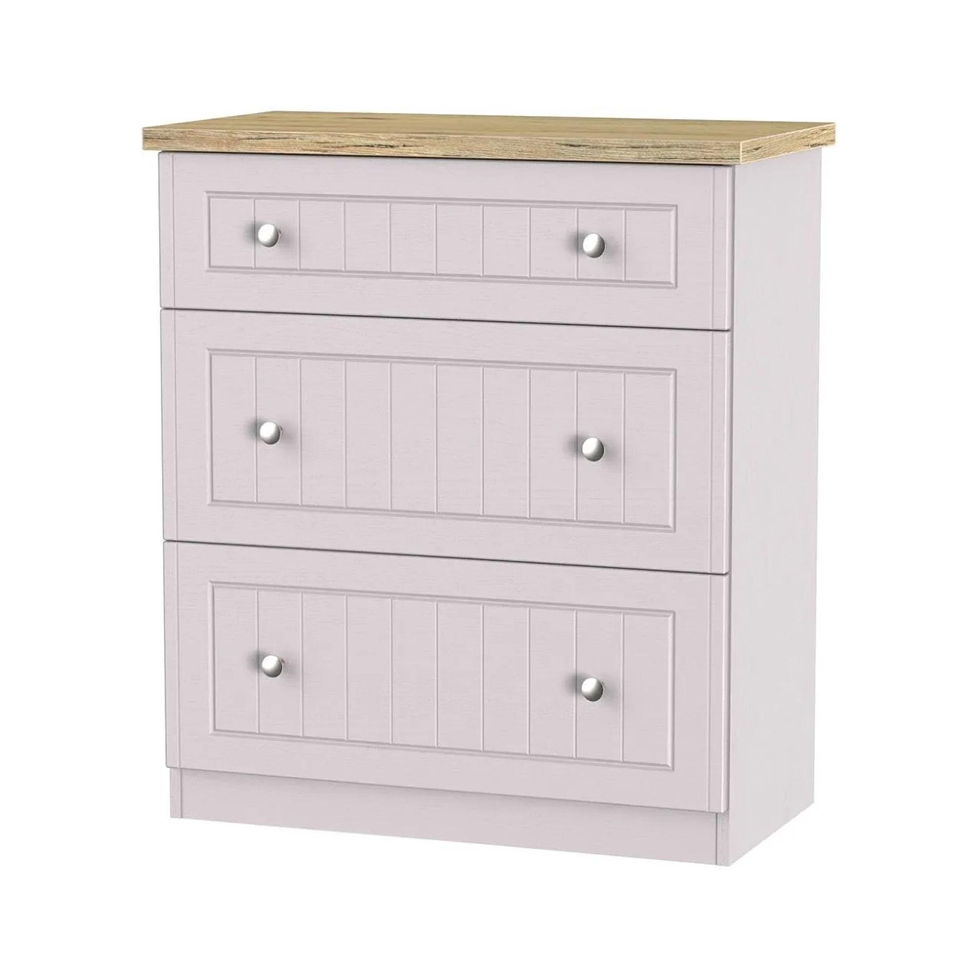 Vienna Chest - 3 Drawer - Deep - Cashmere