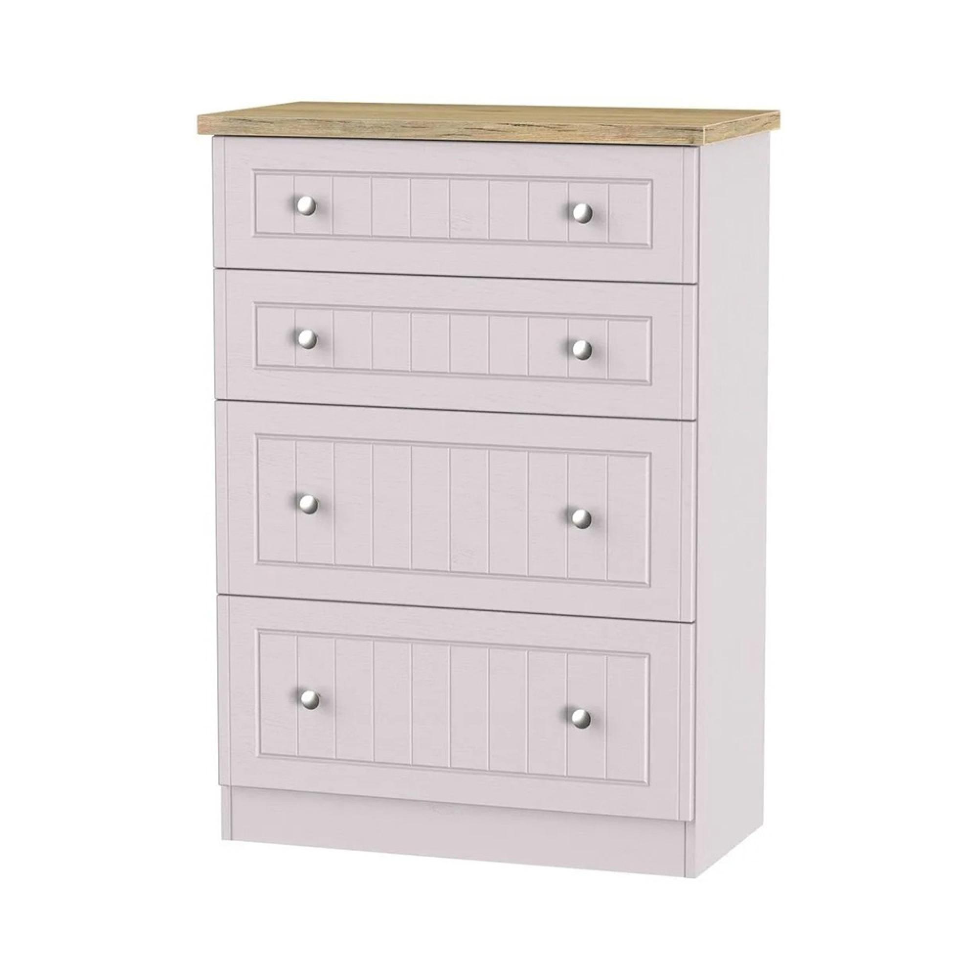 Vienna Chest - 4 Drawer - Deep - Cashmere
