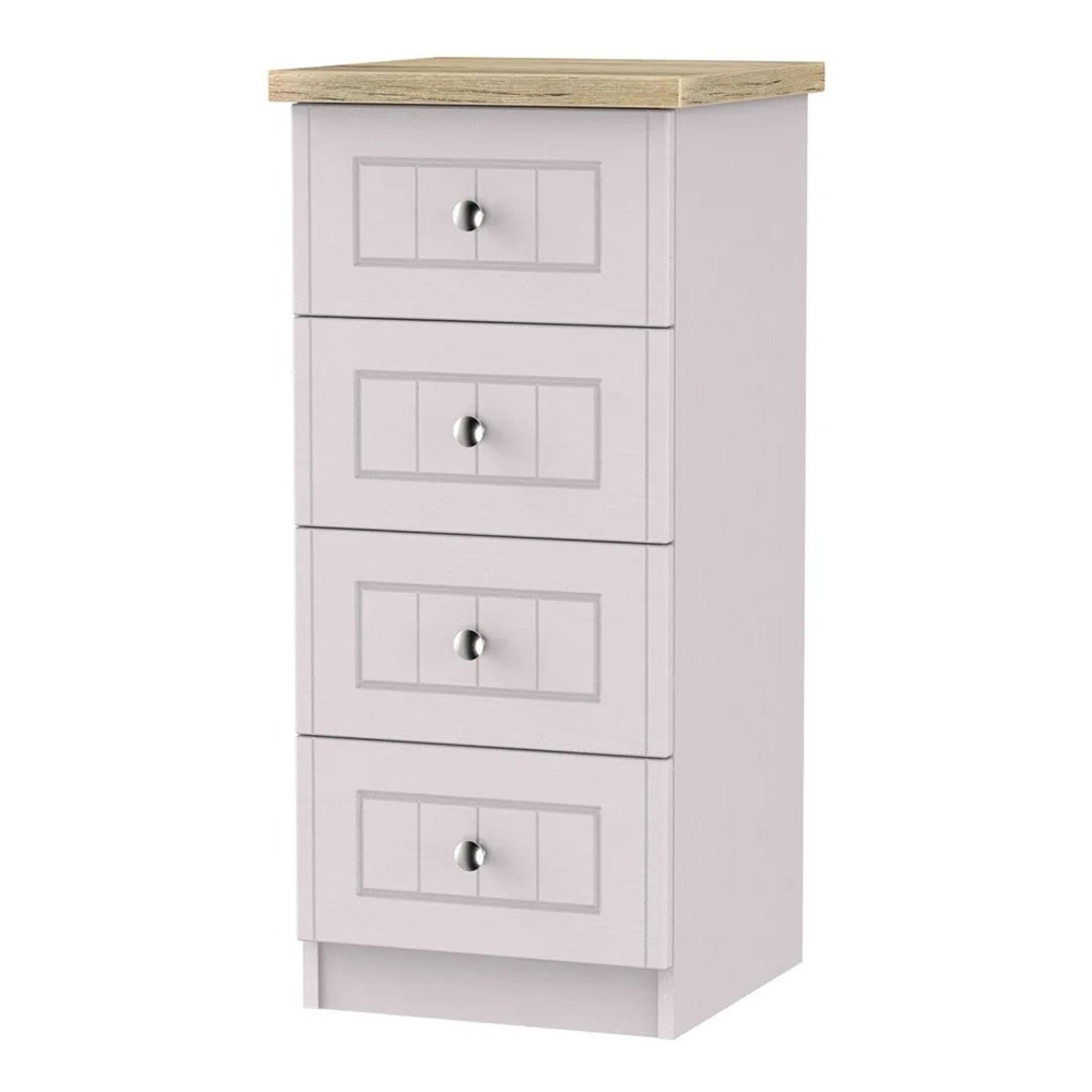 Vienna Chest - 4 Drawer - Narrow - Cashmere
