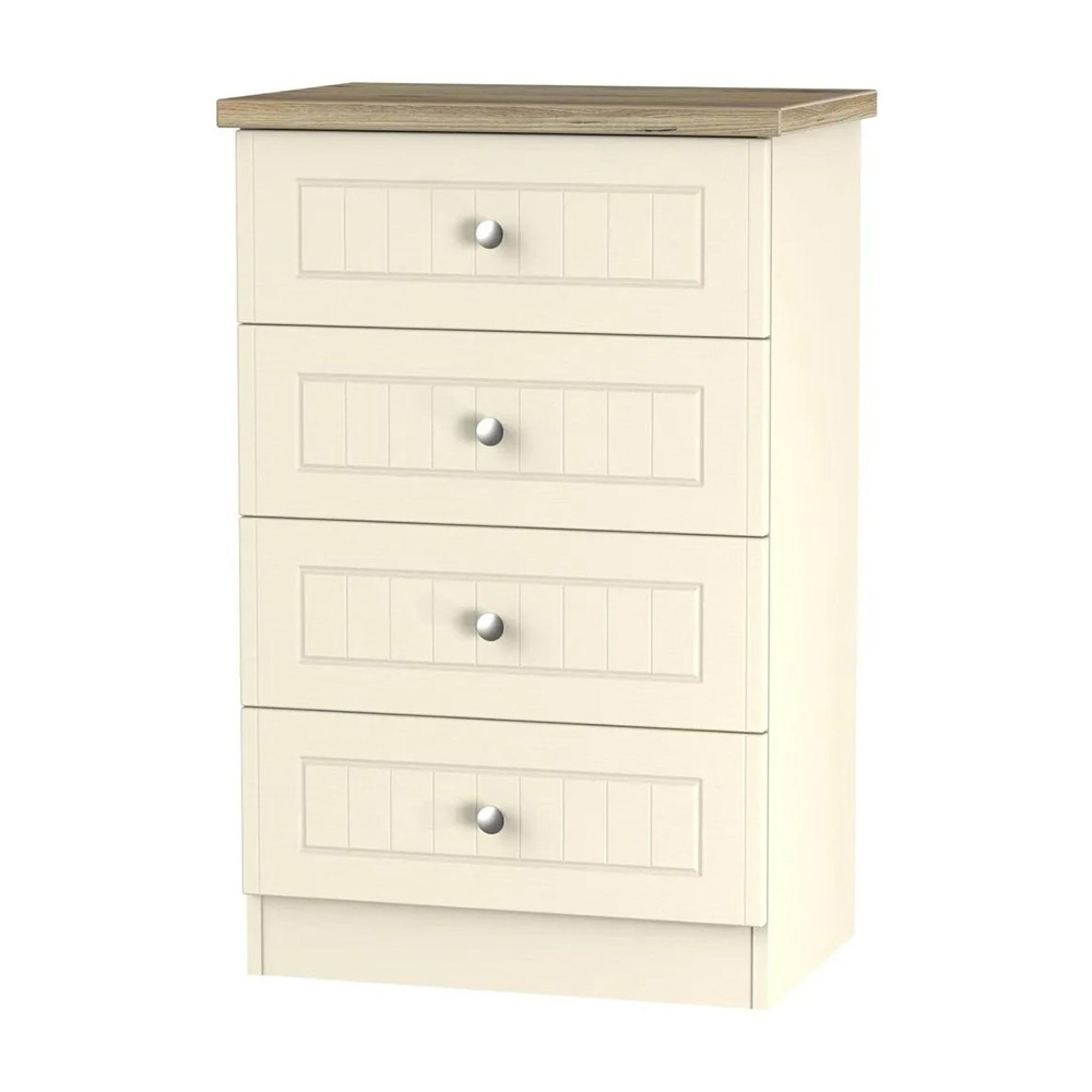 Vienna Chest - 4 Drawer - Midi - Cream