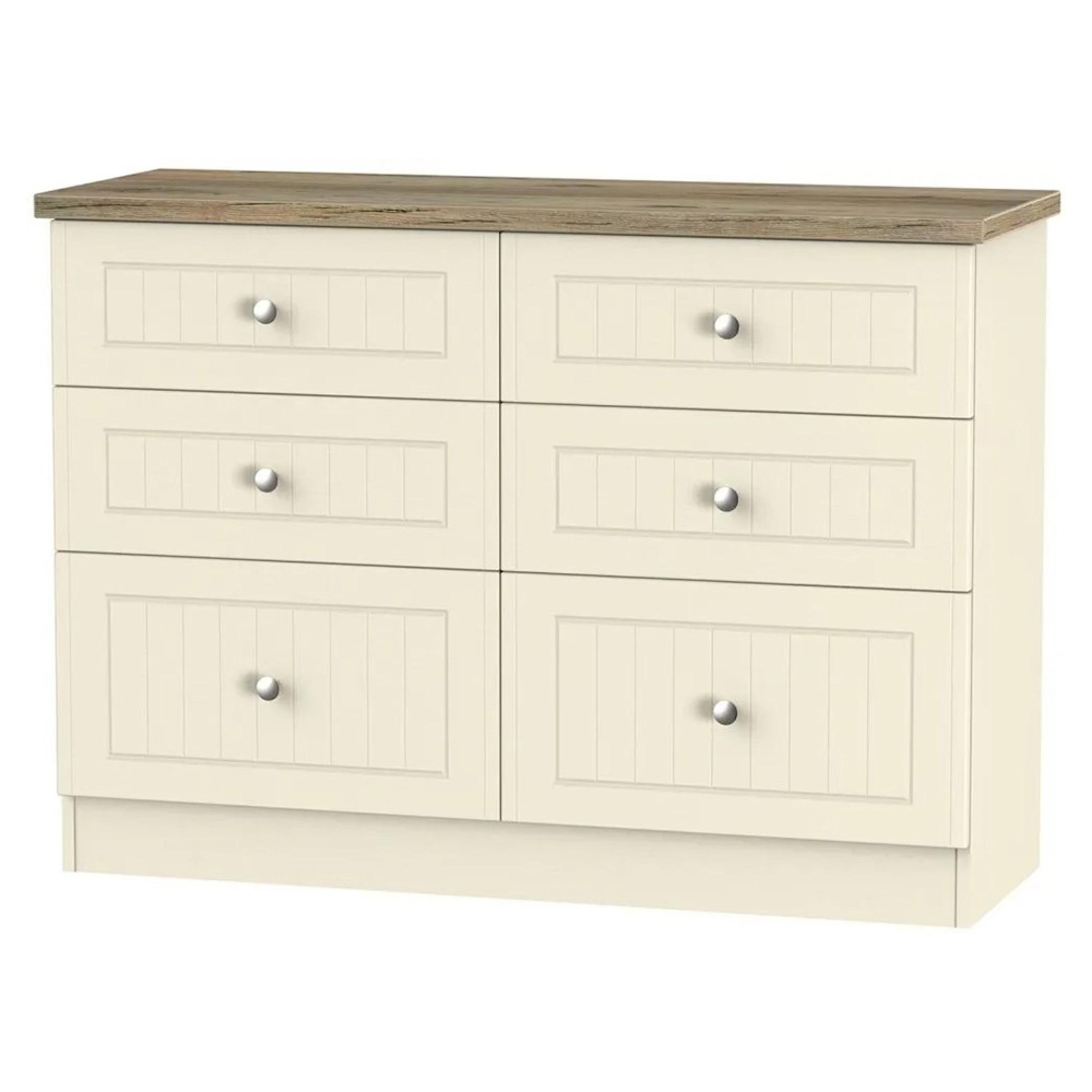 Vienna Chest - 6 Drawer - Midi - Cream