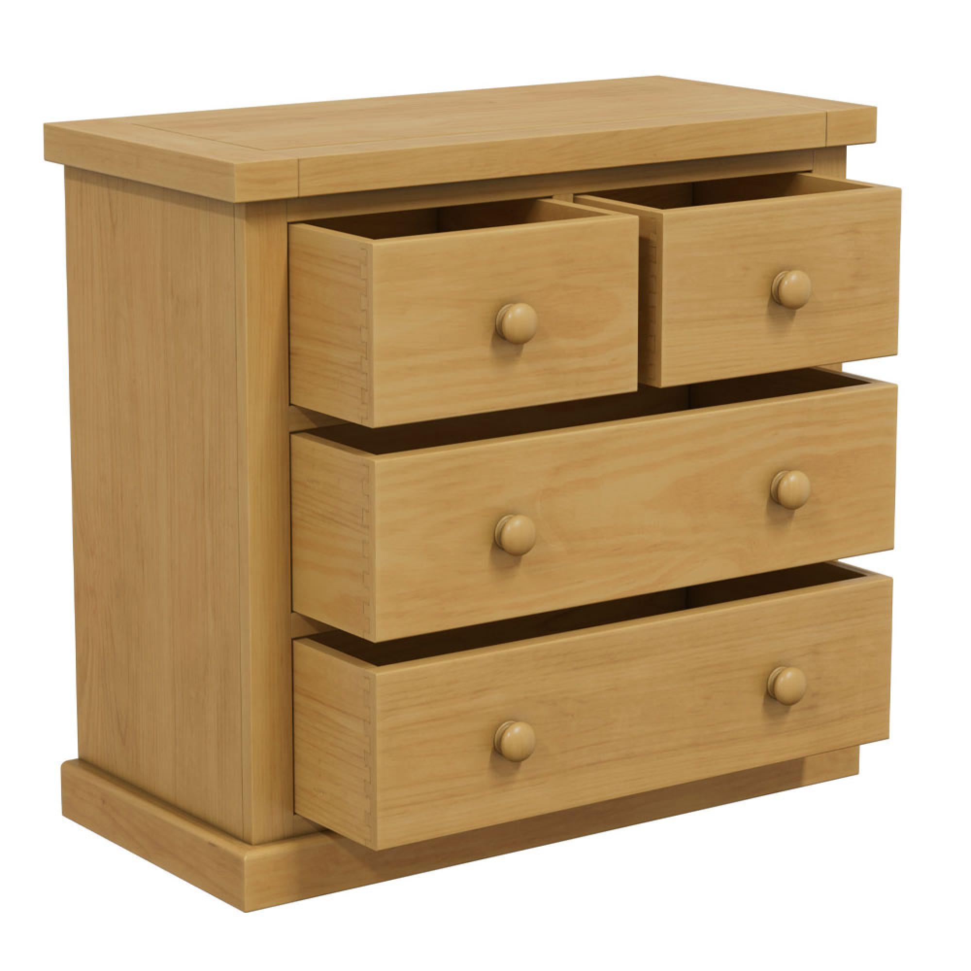 Churchill Waxed Pine 2+2 Drawer Chest