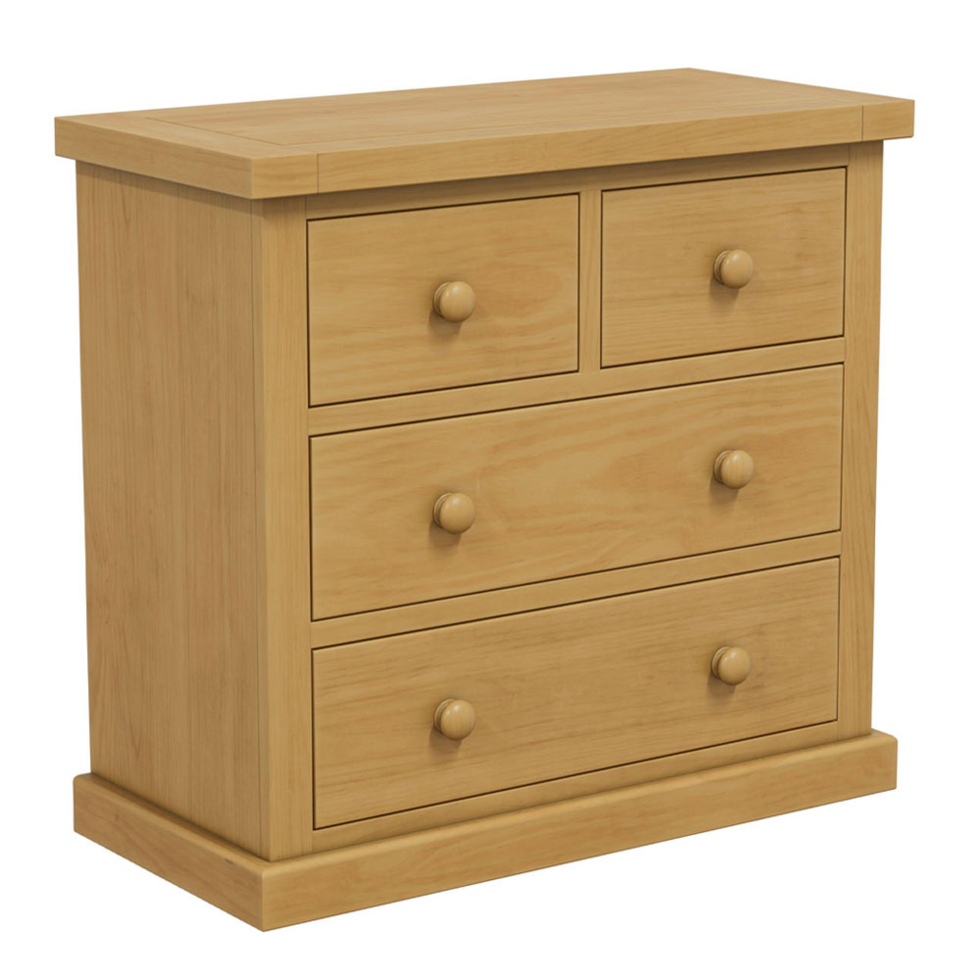 Churchill Waxed Pine 2+2 Drawer Chest