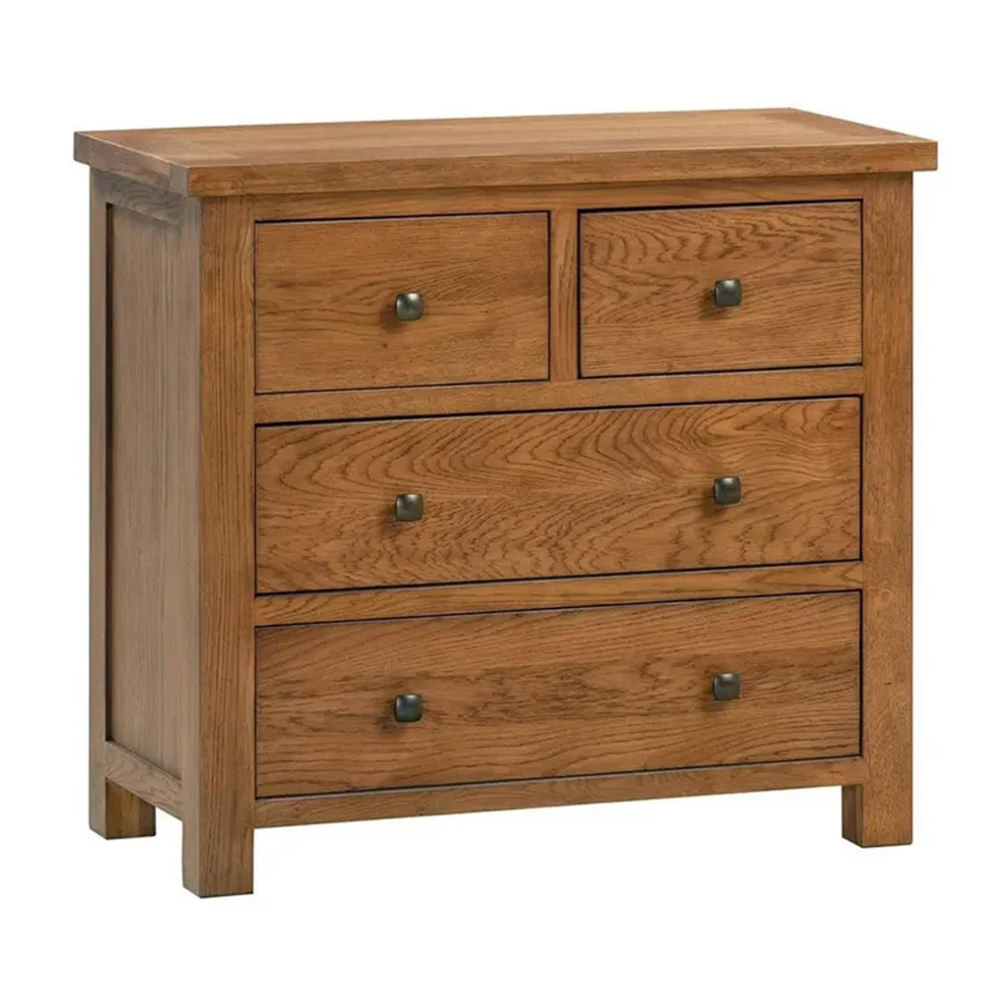 Clearance - Original Chest - 2+2 Drawer - Rustic Oak - A410