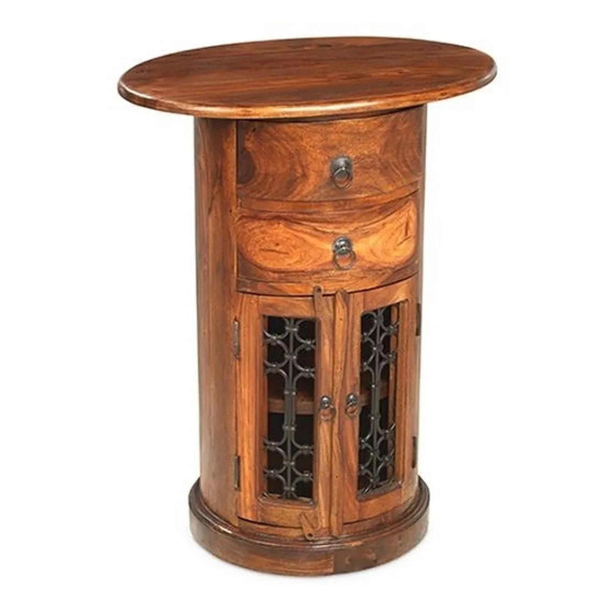 Indian Sheesham 2 Drawer Drum Chest