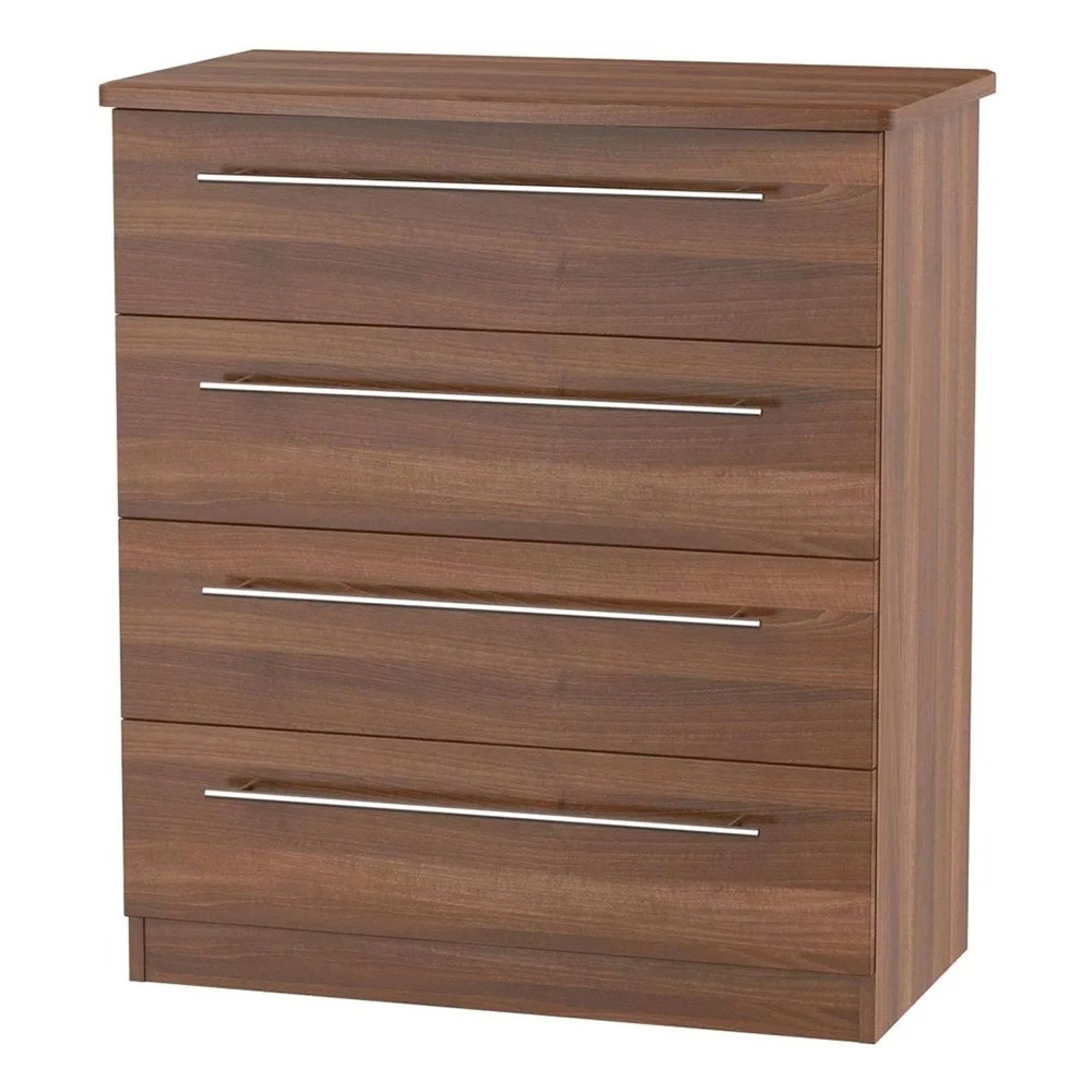 Sherwood Chest - 4 Drawer - Walnut