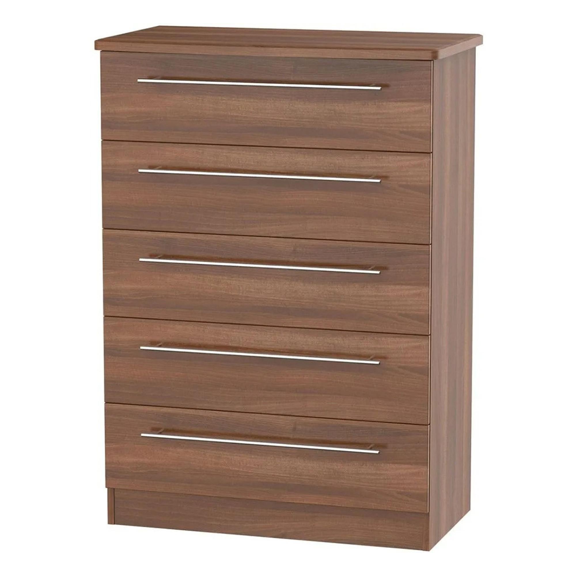 Sherwood Chest - 5 Drawer - Walnut